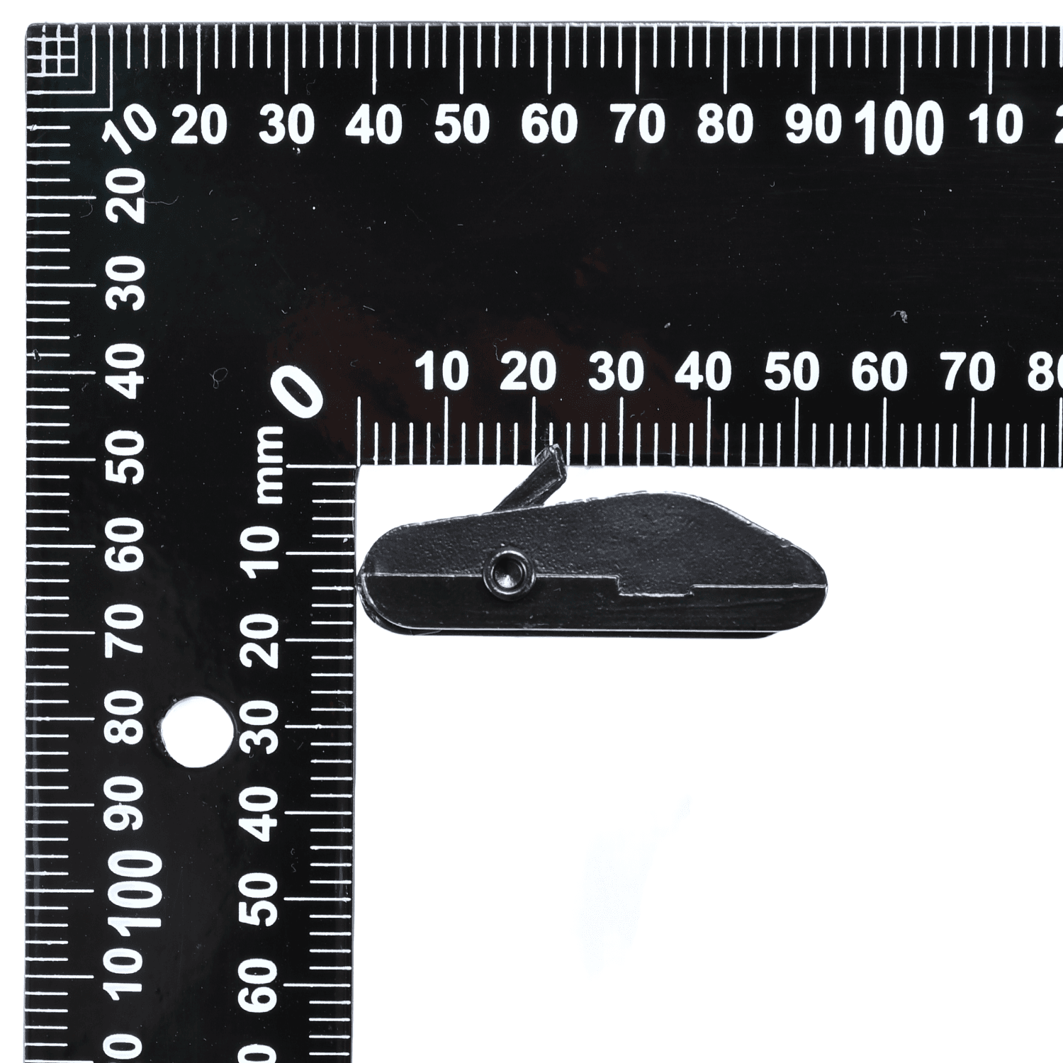 1" Black Zinc Diecast Round Head Cam Buckle - 770lbs