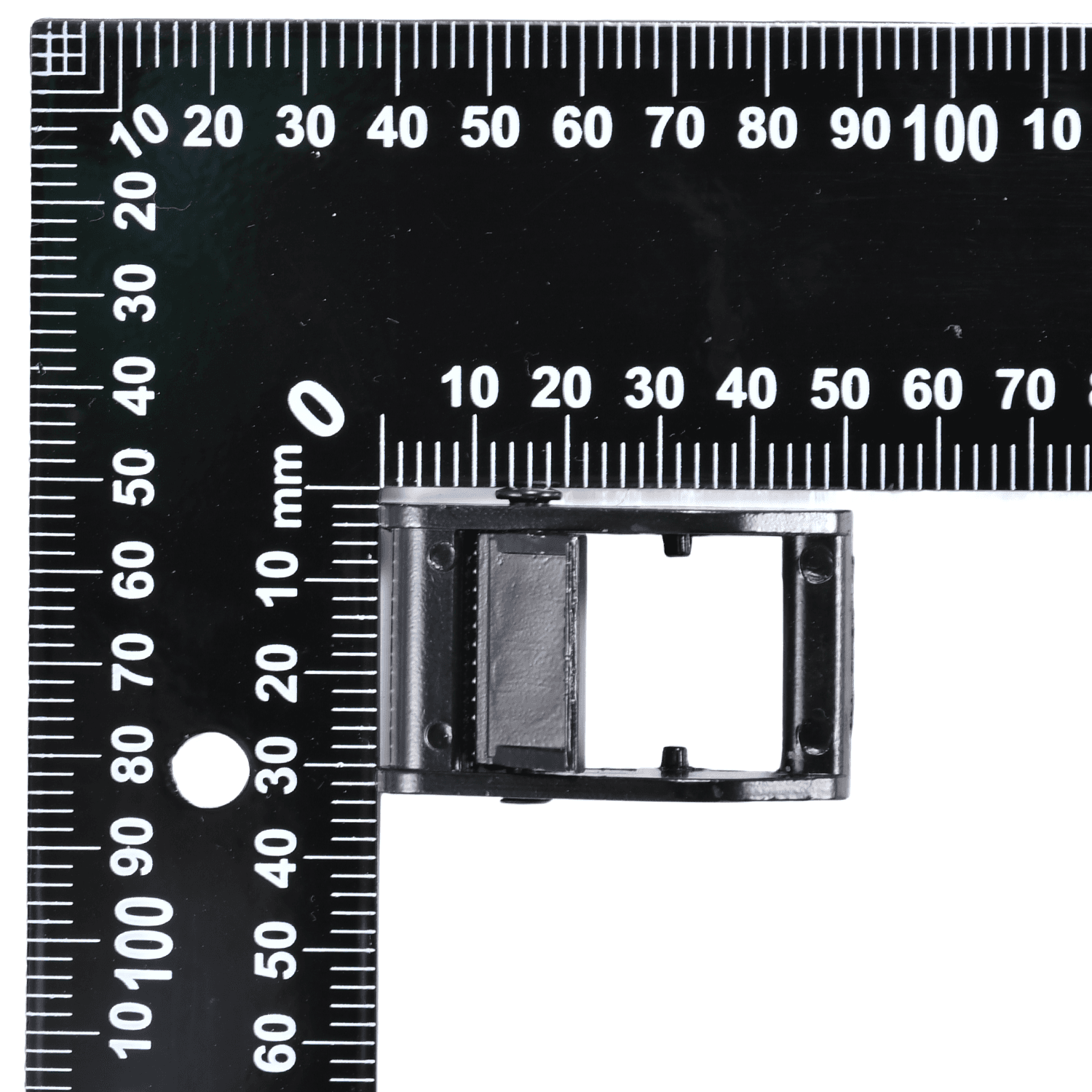 1" Black Zinc Diecast Round Head Cam Buckle - 770lbs