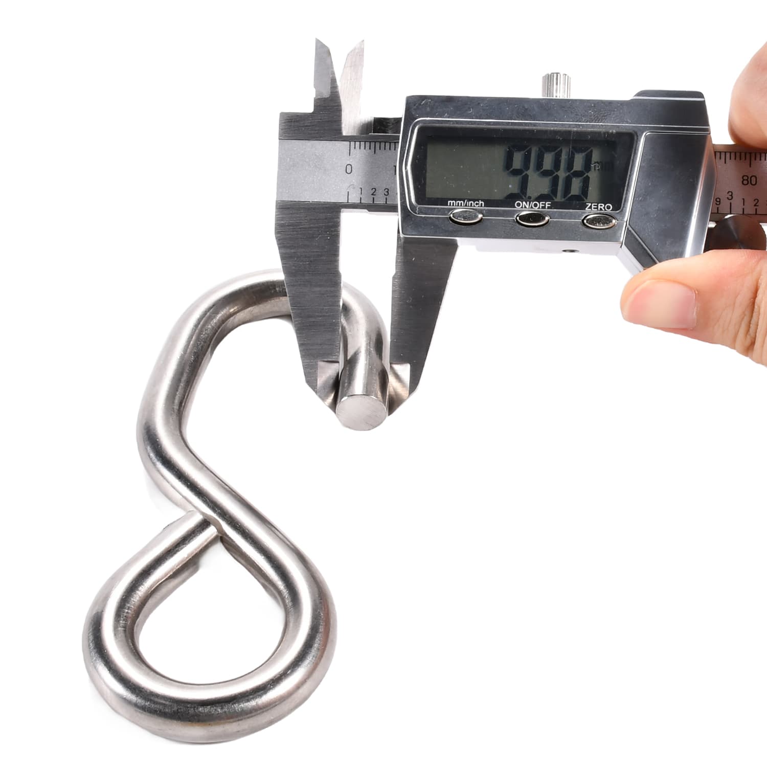 1" 304 Stainless Steel S-Hook - 1760 lbs. BS