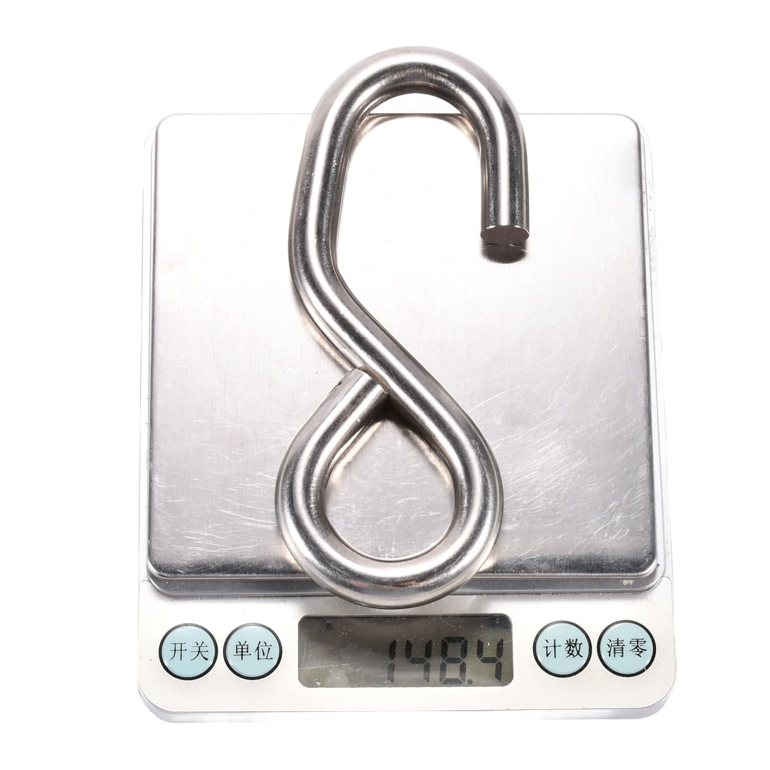 1" 304 Stainless Steel S-Hook - 1760 lbs. BS