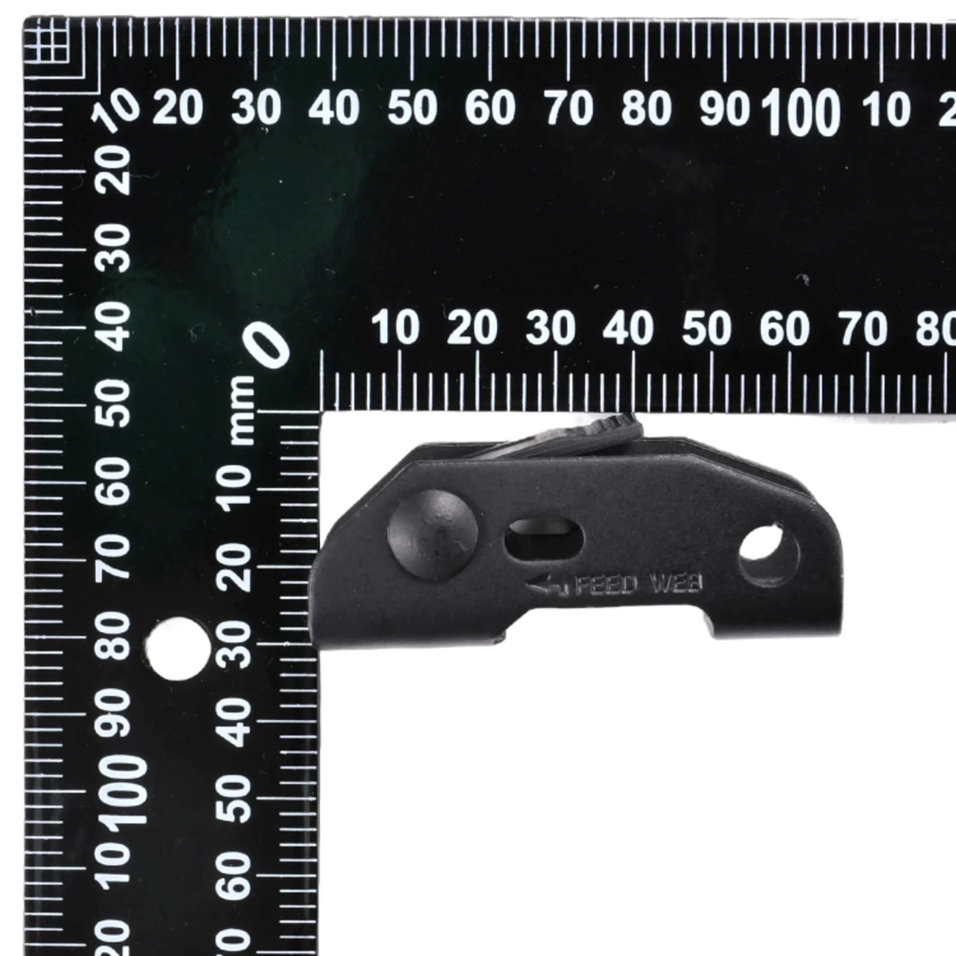 Hebilla de leva utilitaria de 25mm, negra - 550 kg Resistencia