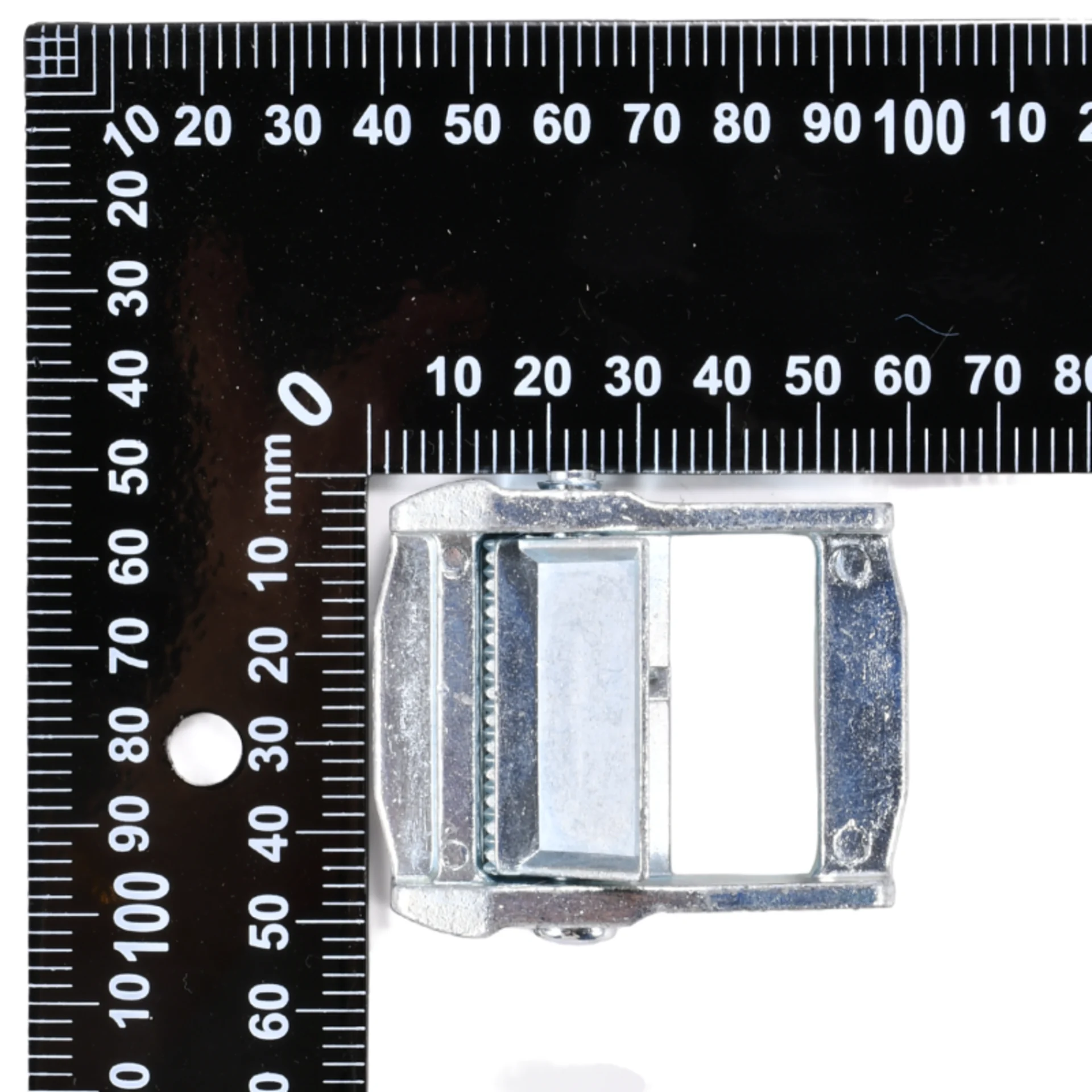 1.5" White Zinc Cam Buckle - 1984 lbs. BS