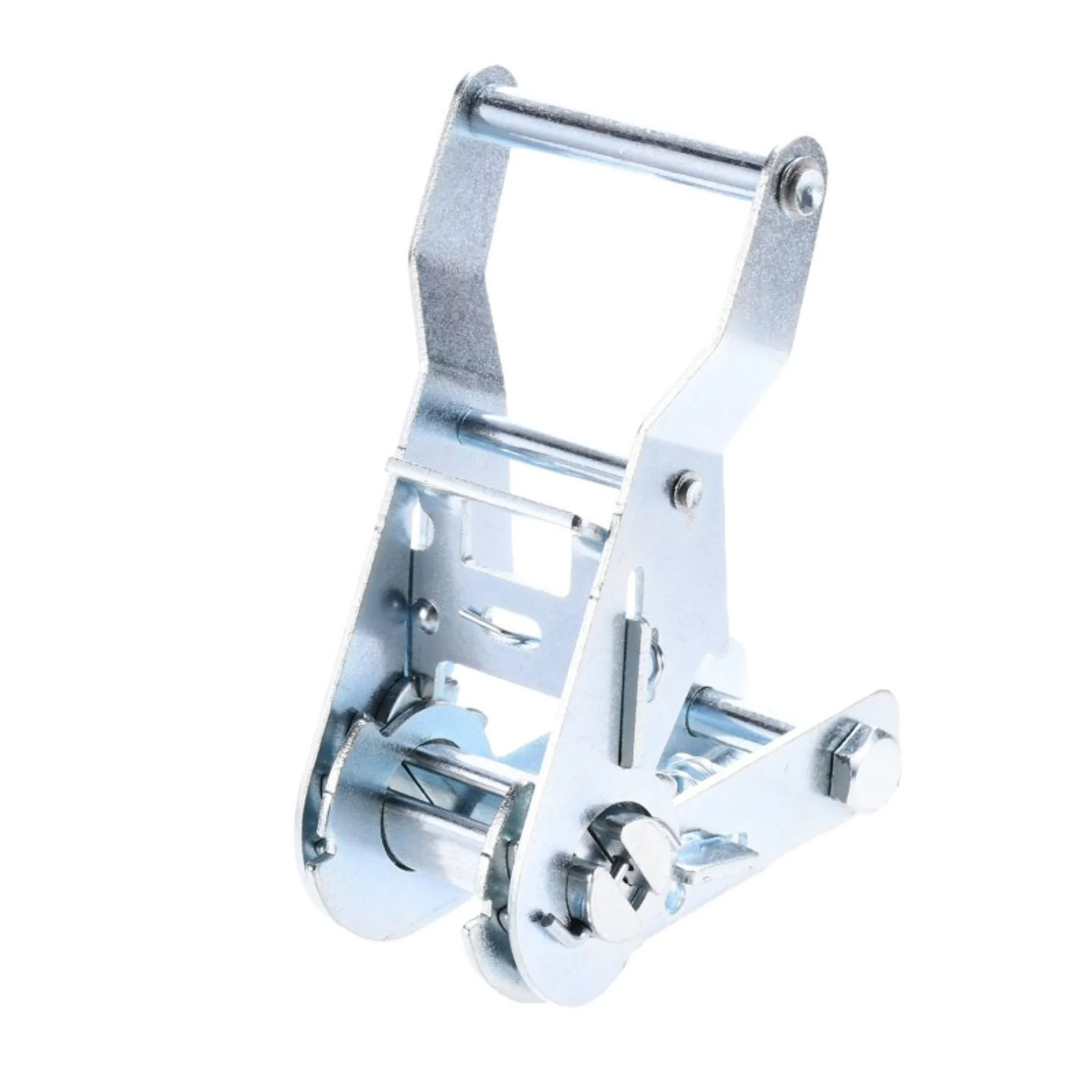 27mm Short Wide Handle Zinc Plated Ratchet Buckle - 1500kg BS
