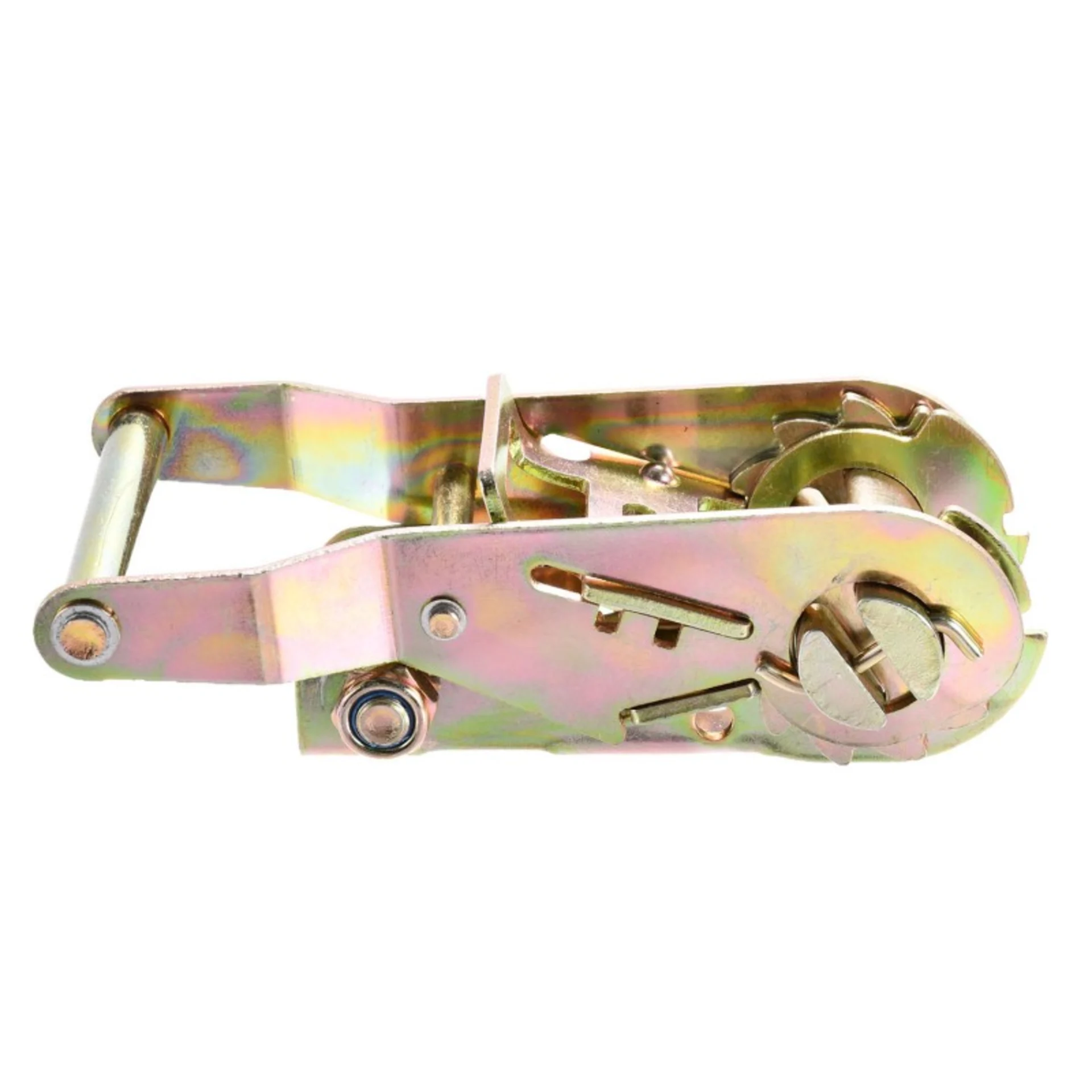 Trinquete de 27mm con mango corto y ancho, galvanizado amarillo - 1500 kg Resistencia