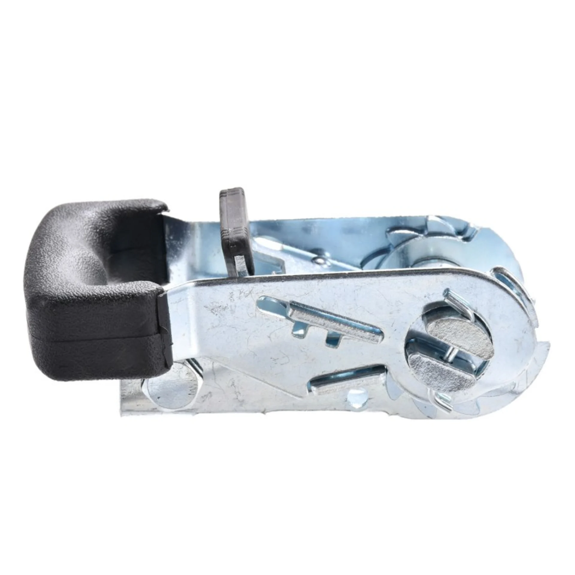 1-1/16" White Zinc Painted Rubber Handle Ratchet Buckle - 3306 lbs. BS