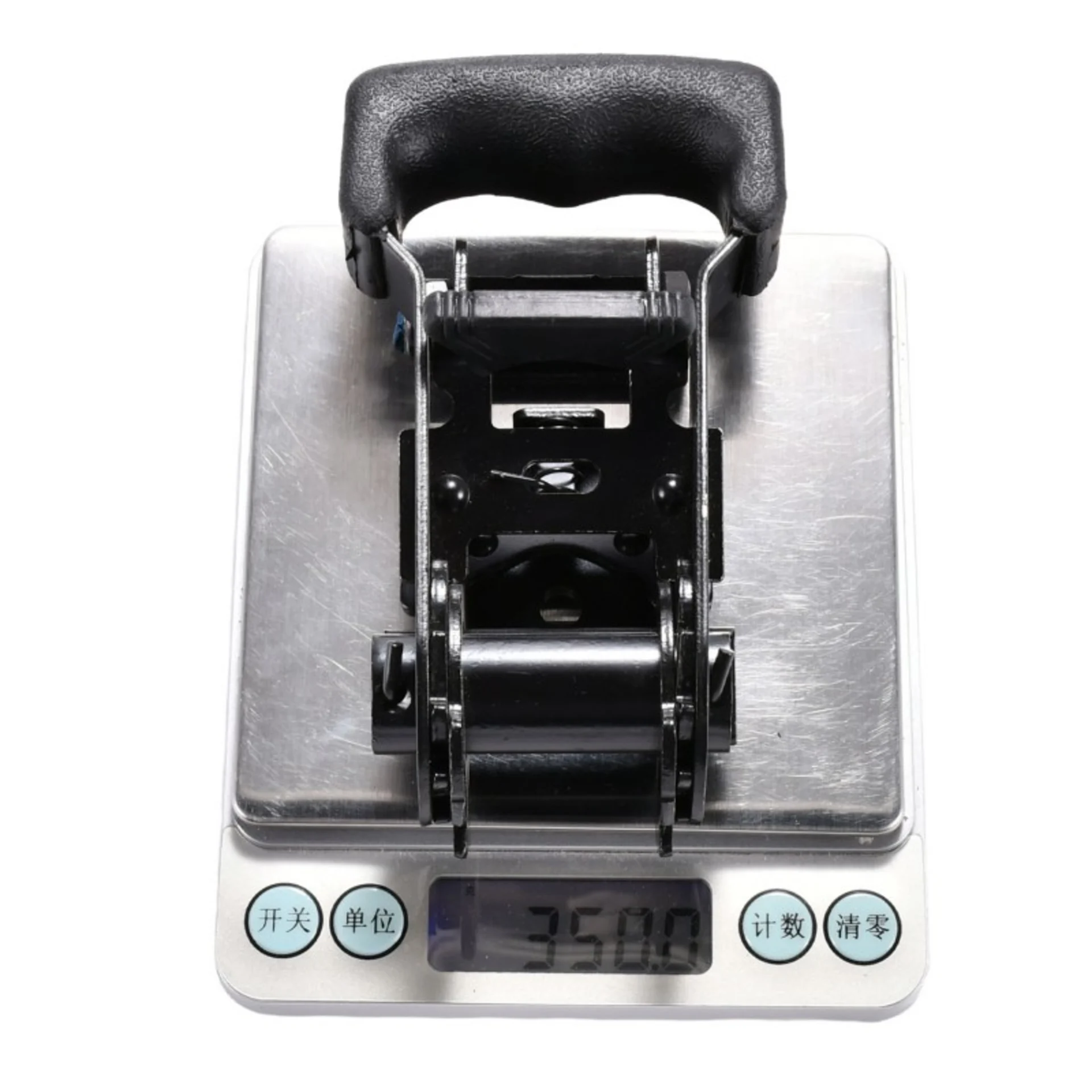 Trinquete de 27mm con mango de goma, recubrimiento E-coat negro - 1500 kg Resistencia