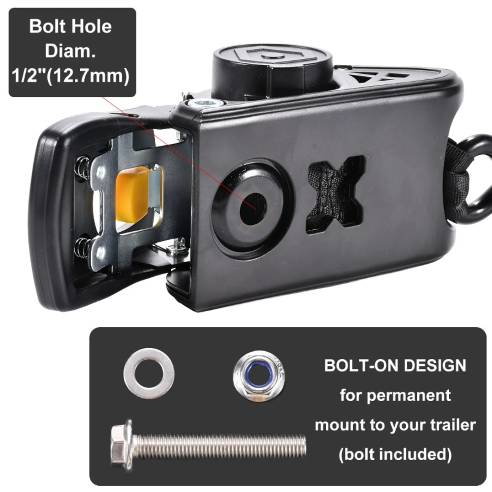 Correas retráctiles para espejo de popa de 50mm con kit adaptador