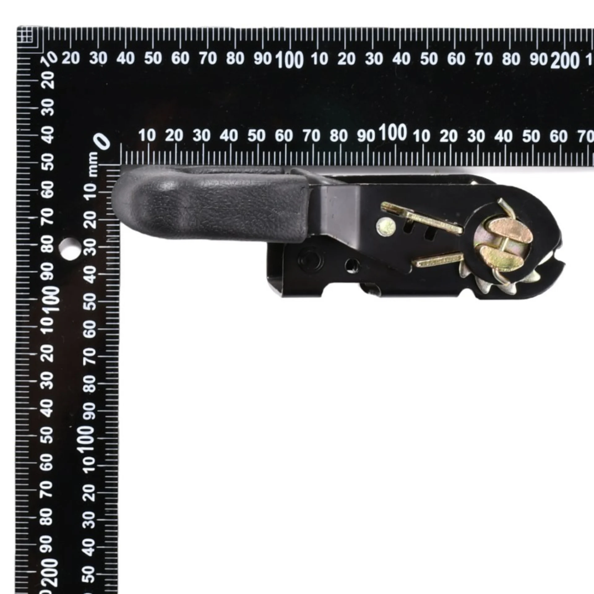 Trinquete de 38mm con mango de goma, acabado negro - 2000 kg Resistencia