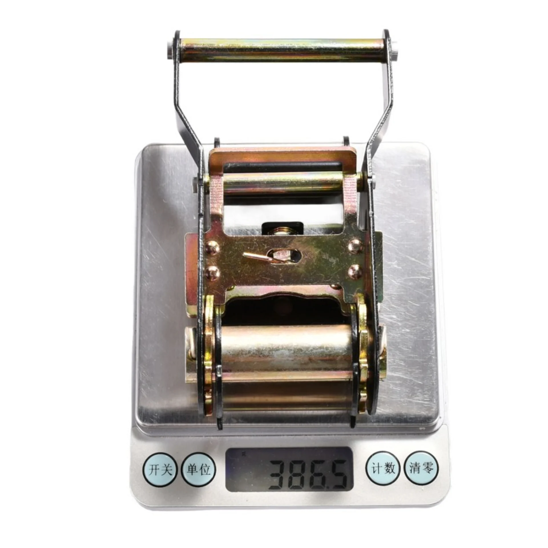 38mm Short Wide Handle Black E-Coating Ratchet Buckle - 2000kg BS