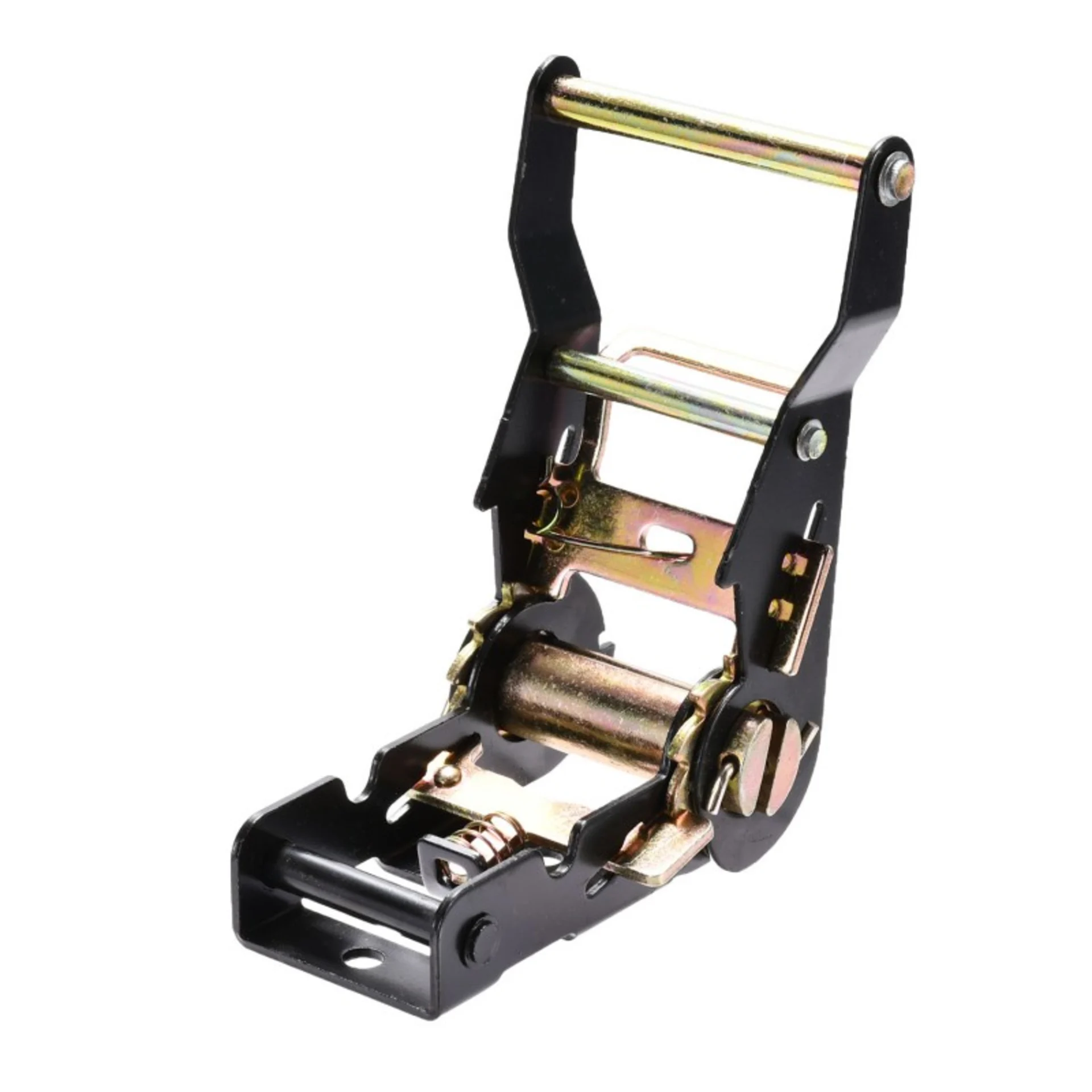 38mm Short Wide Handle Black E-Coating Ratchet Buckle - 2000kg BS