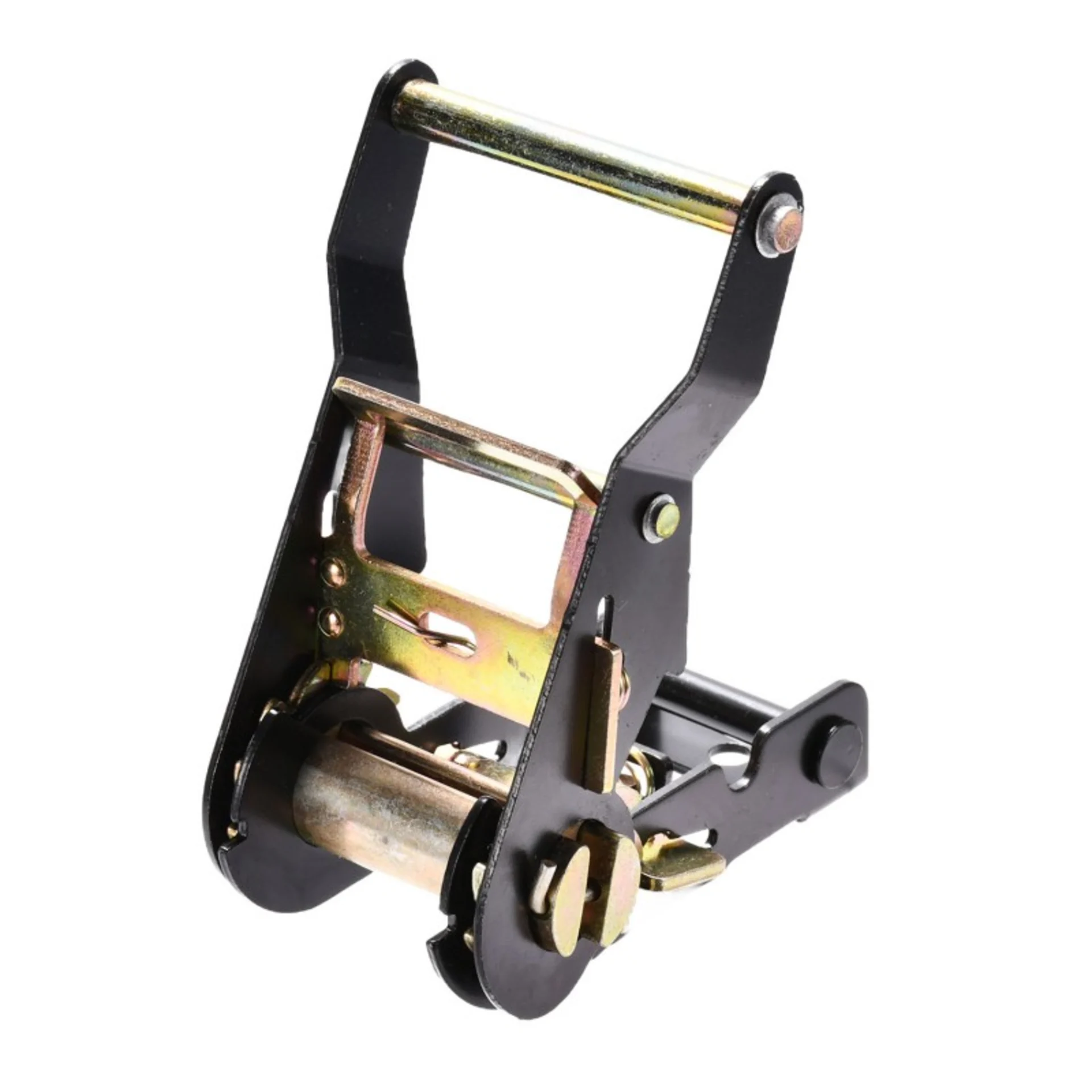 38mm Short Wide Handle Black E-Coating Ratchet Buckle - 2000kg BS