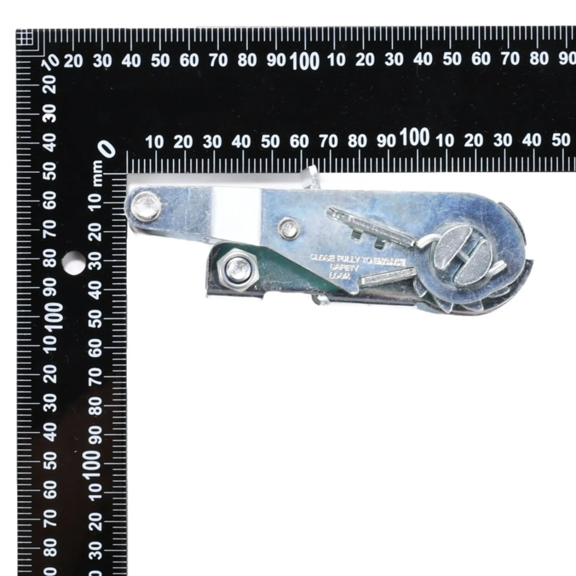 Trinquete de 50mm con mango corto y ancho, galvanizado blanco - 2000 kg Resistencia