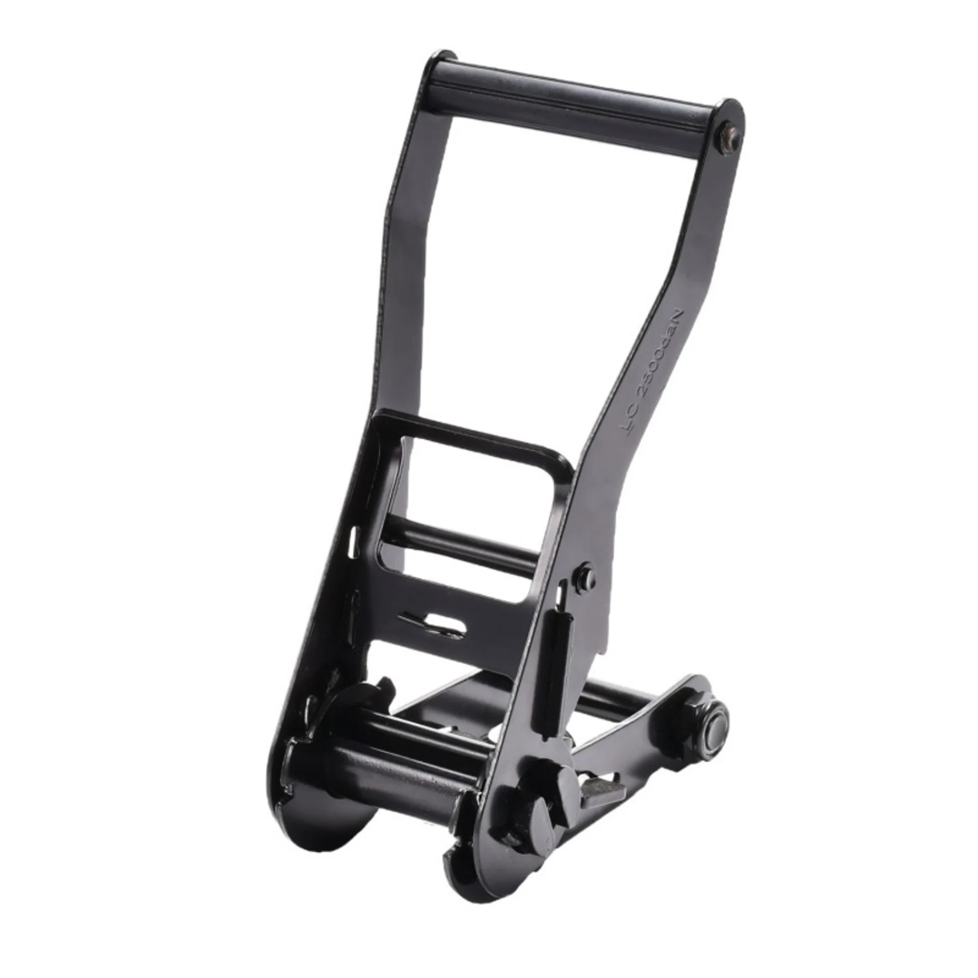 50mm Long Wide Handle Black E-Coating Ratchet Buckle - 5000kg BS