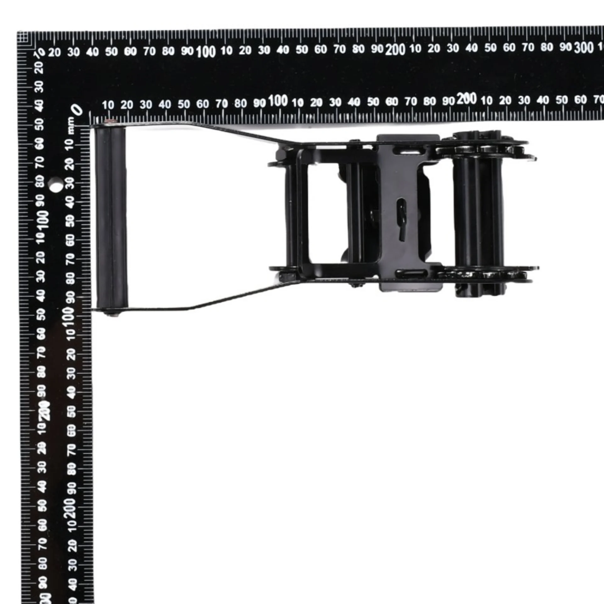 Trinquete de 50mm con mango largo y ancho, recubrimiento E-coat negro - 5000 kg Resistencia