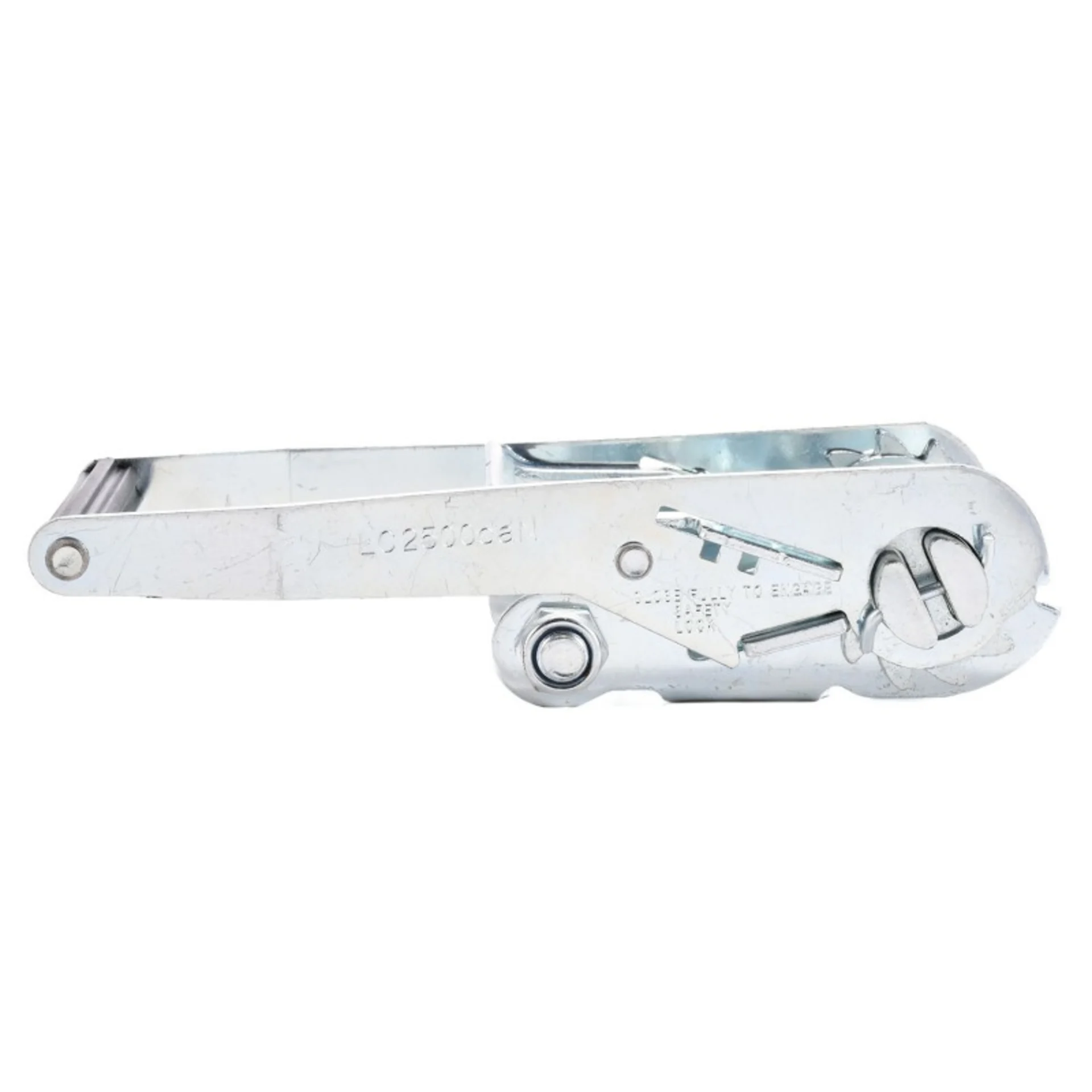 Trinquete de 50mm con mango largo y ancho, galvanizado blanco - 5000 kg Resistencia