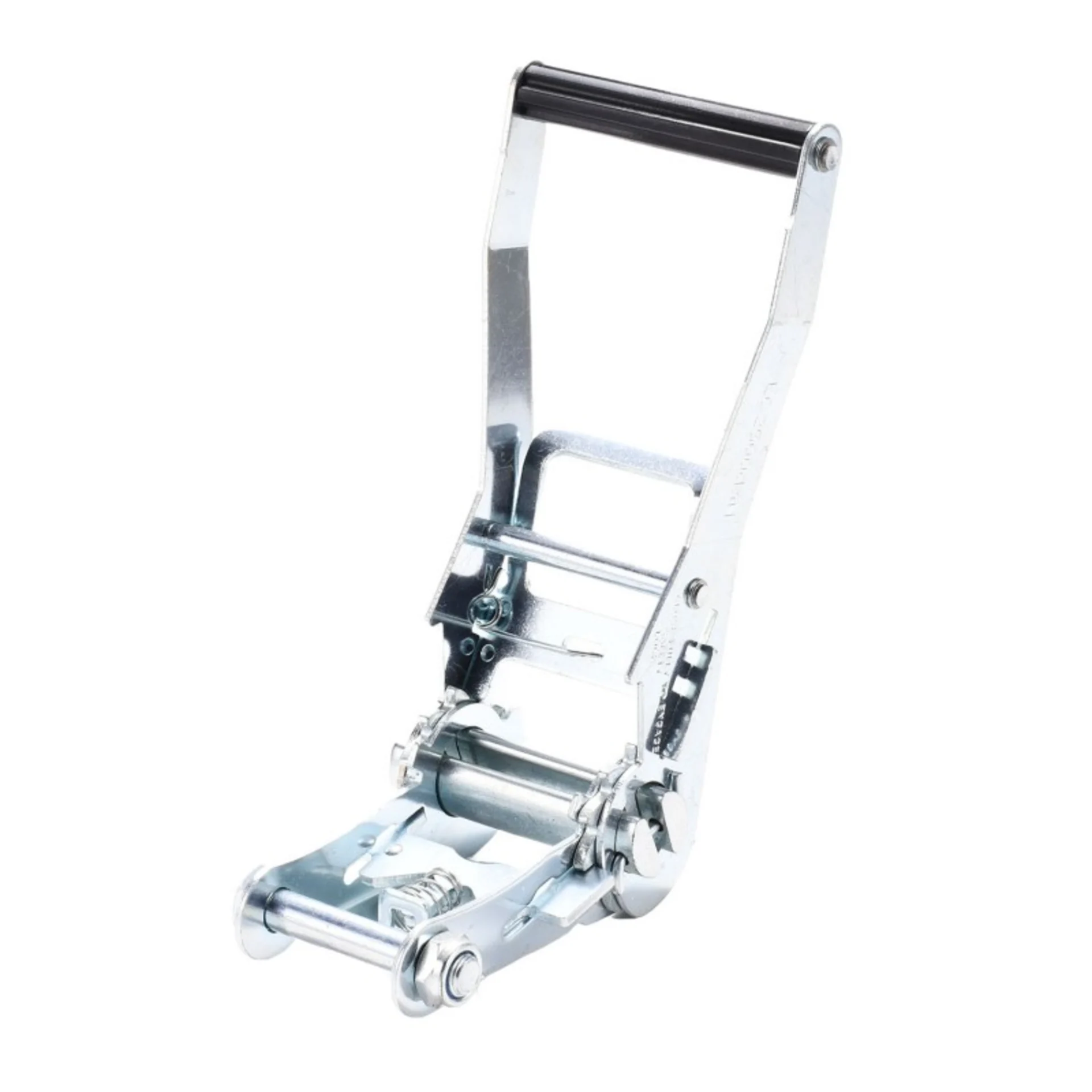 Trinquete de 50mm con mango largo y ancho, galvanizado blanco - 5000 kg Resistencia