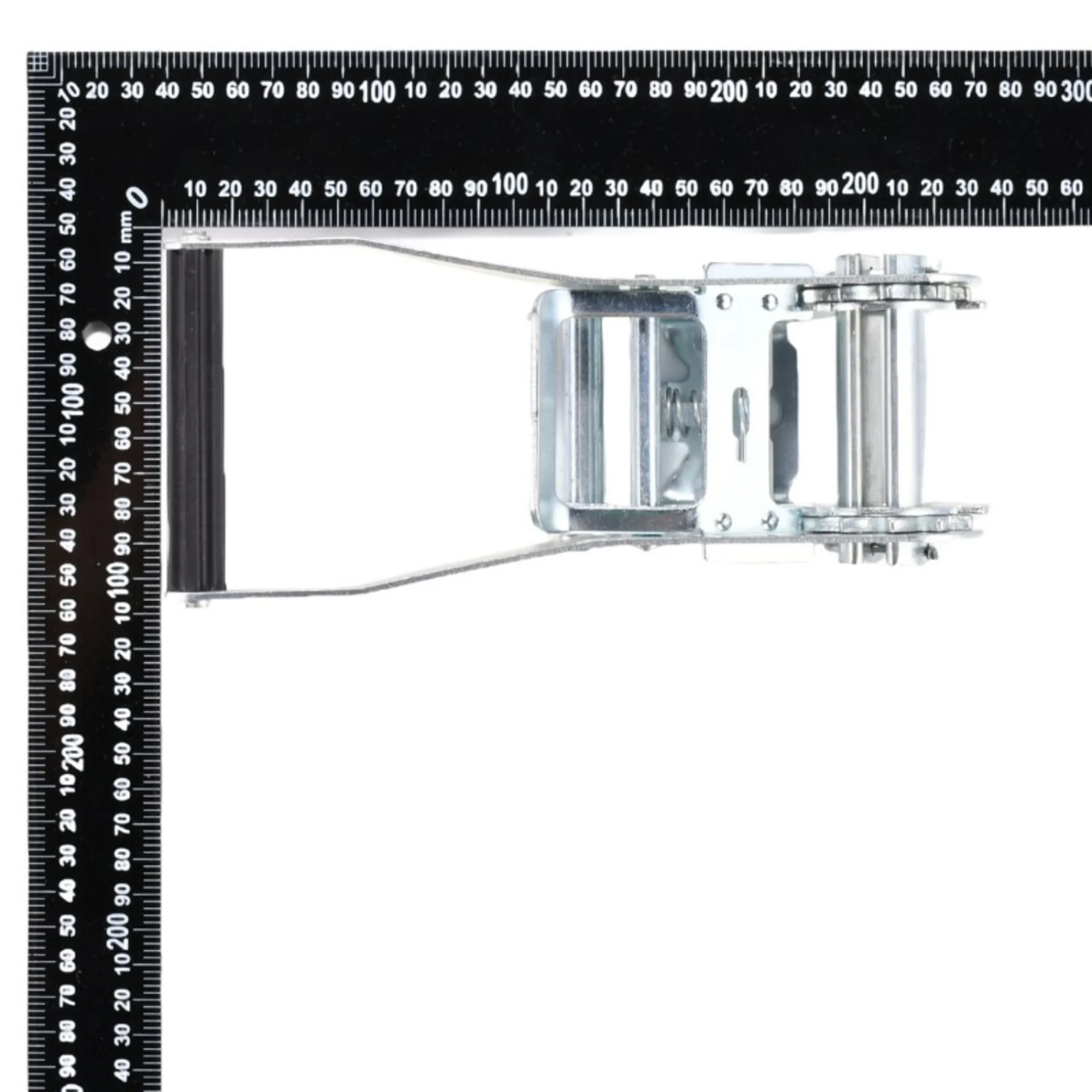 Trinquete de 50mm con mango largo y ancho, galvanizado blanco - 5000 kg Resistencia