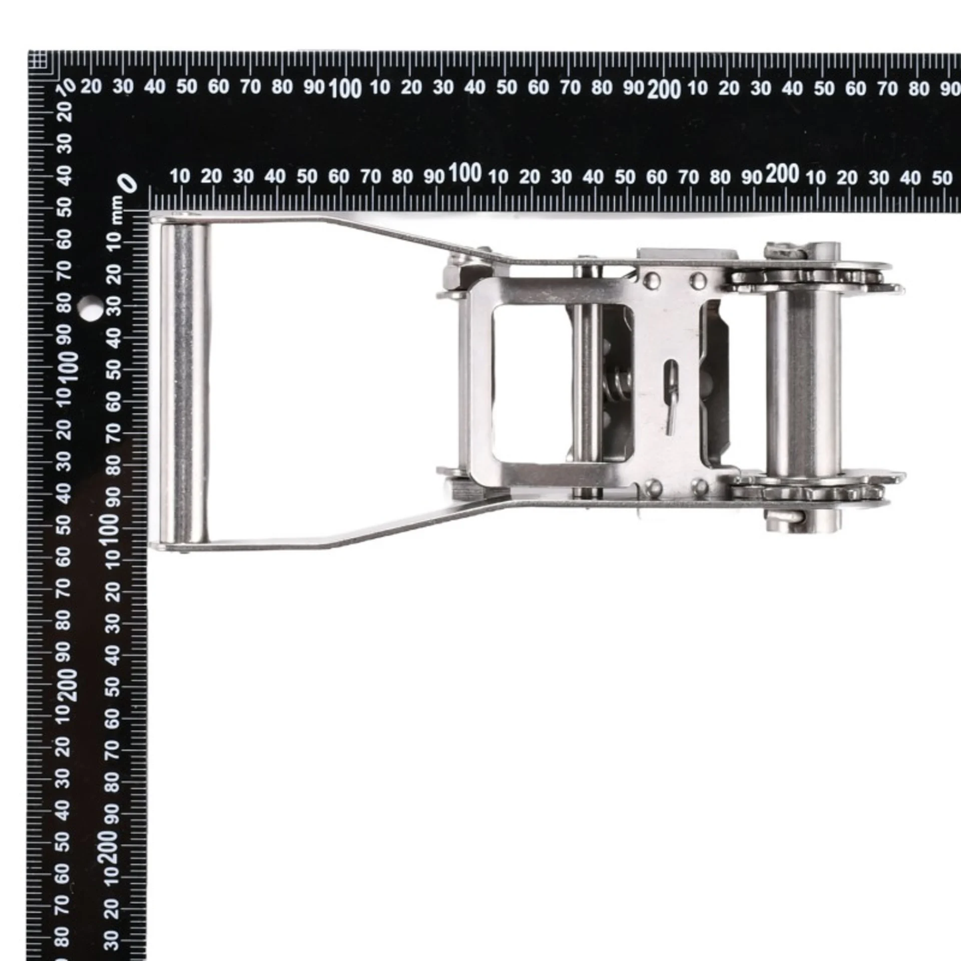 2" Long Wide Handle 304 Stainless Steel Ratchet Buckle - 6613 lbs. BS