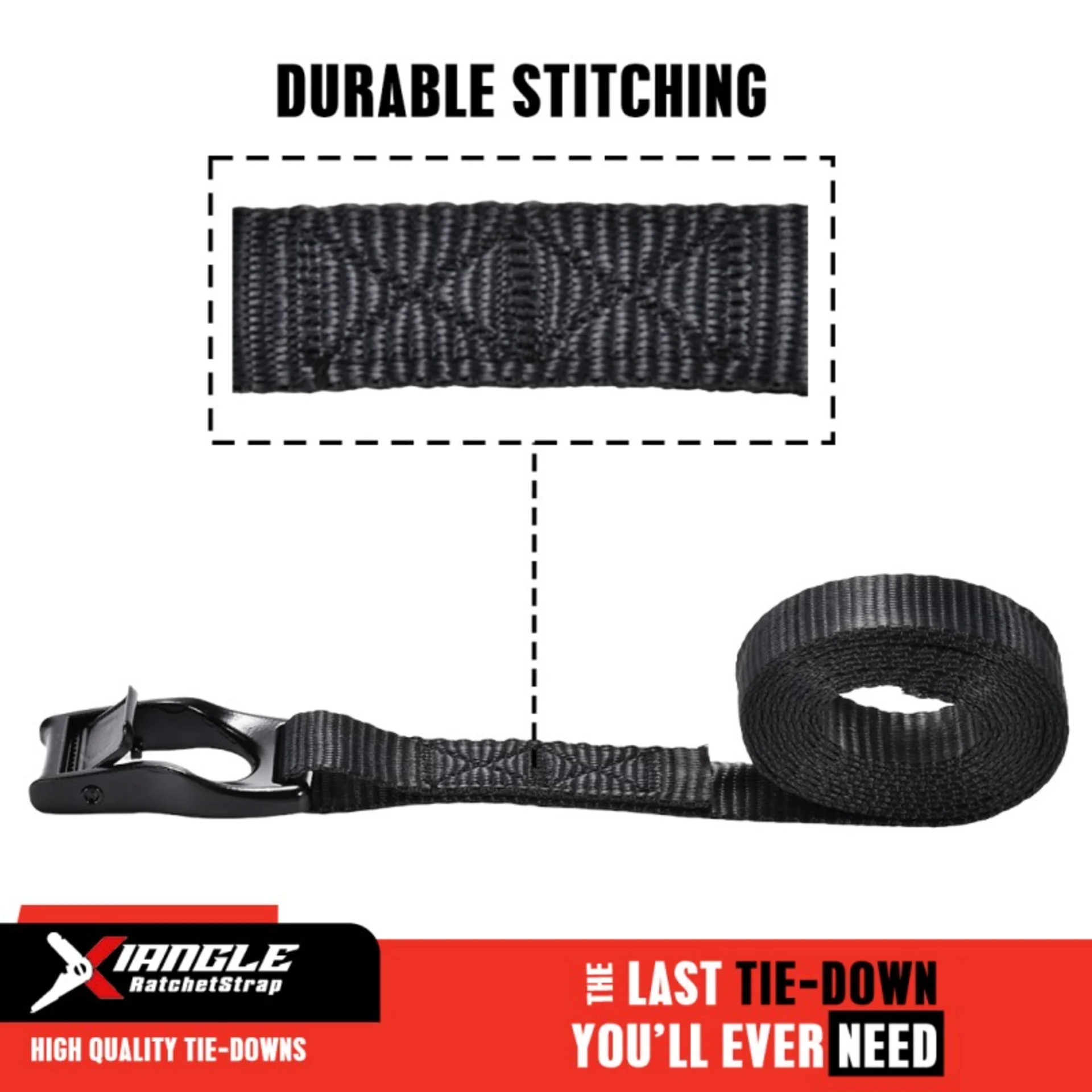 1" New Design Heavy Duty Cam Buckle Endless Tie Down Strap