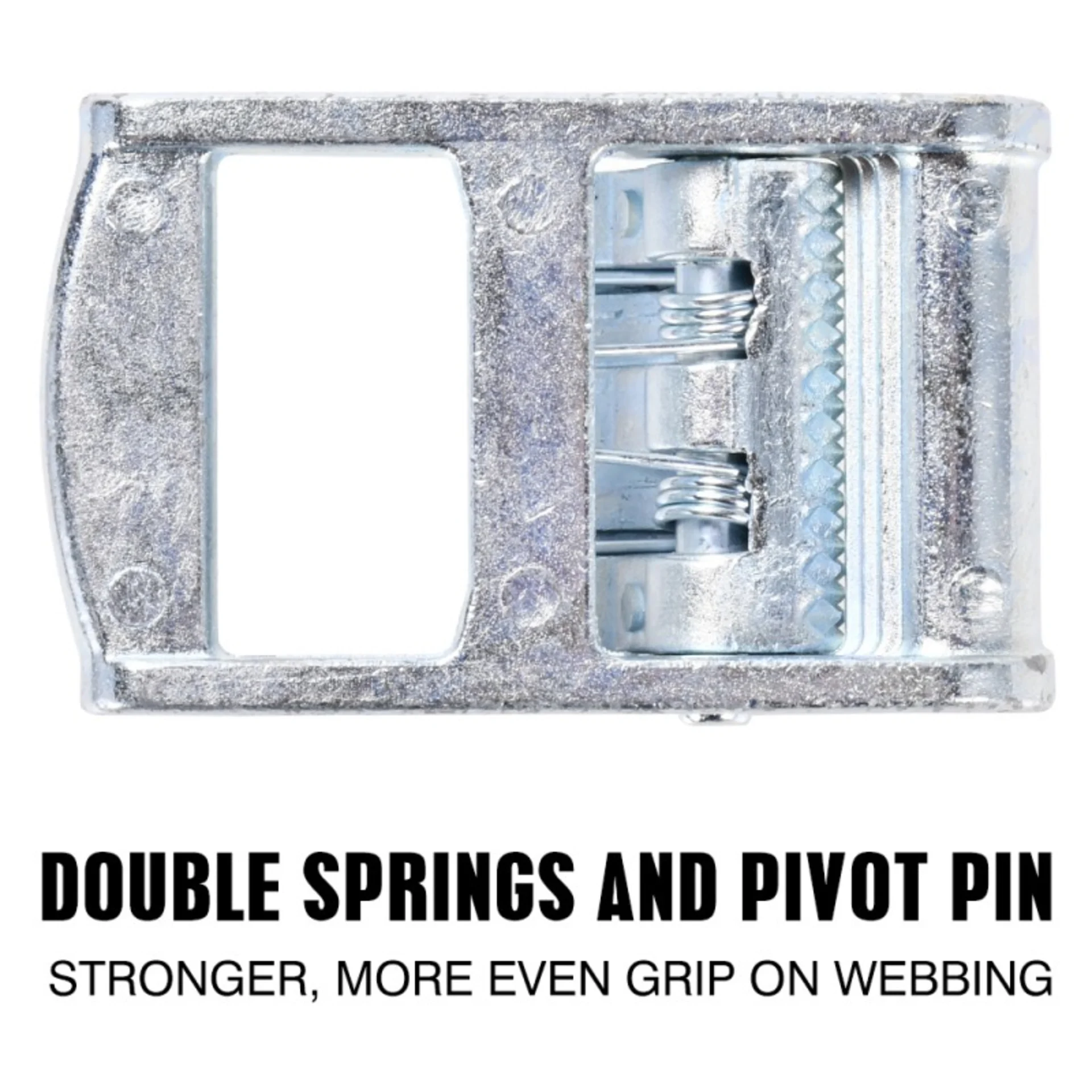 1" Dual-Spring Heavy Duty Cam Buckle Endless Tie Down Strap