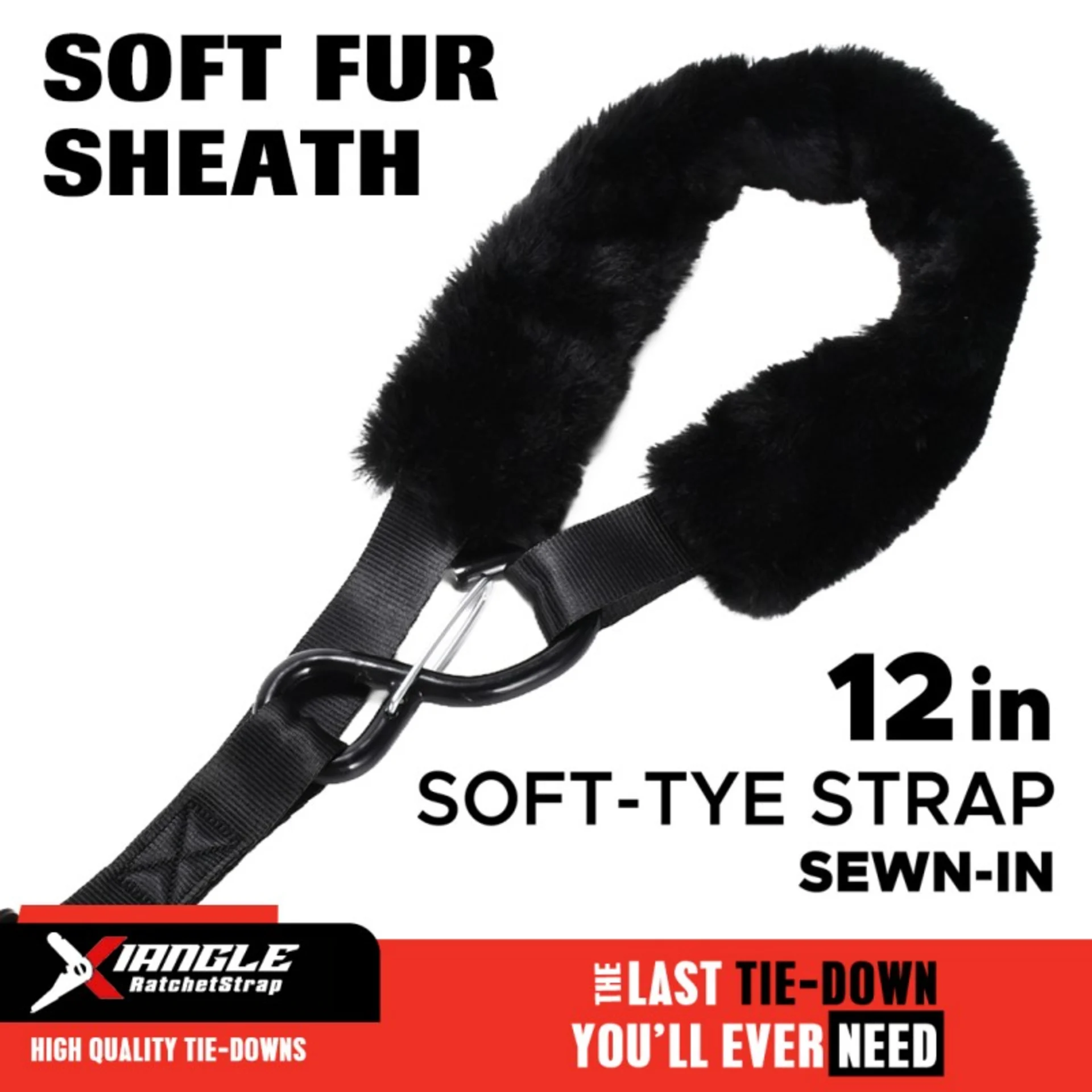 Cinta de Amarre para Motocicleta con Funda de Piel de Oveja - 550kg BS