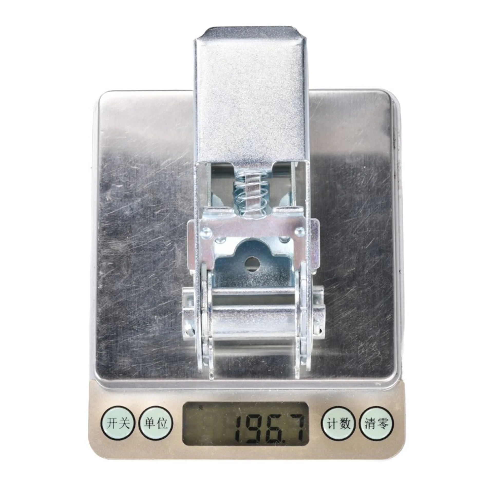 Trinquete de Pulgar de 25mm con Acabado Mate de Zinc Blanco - 800kg