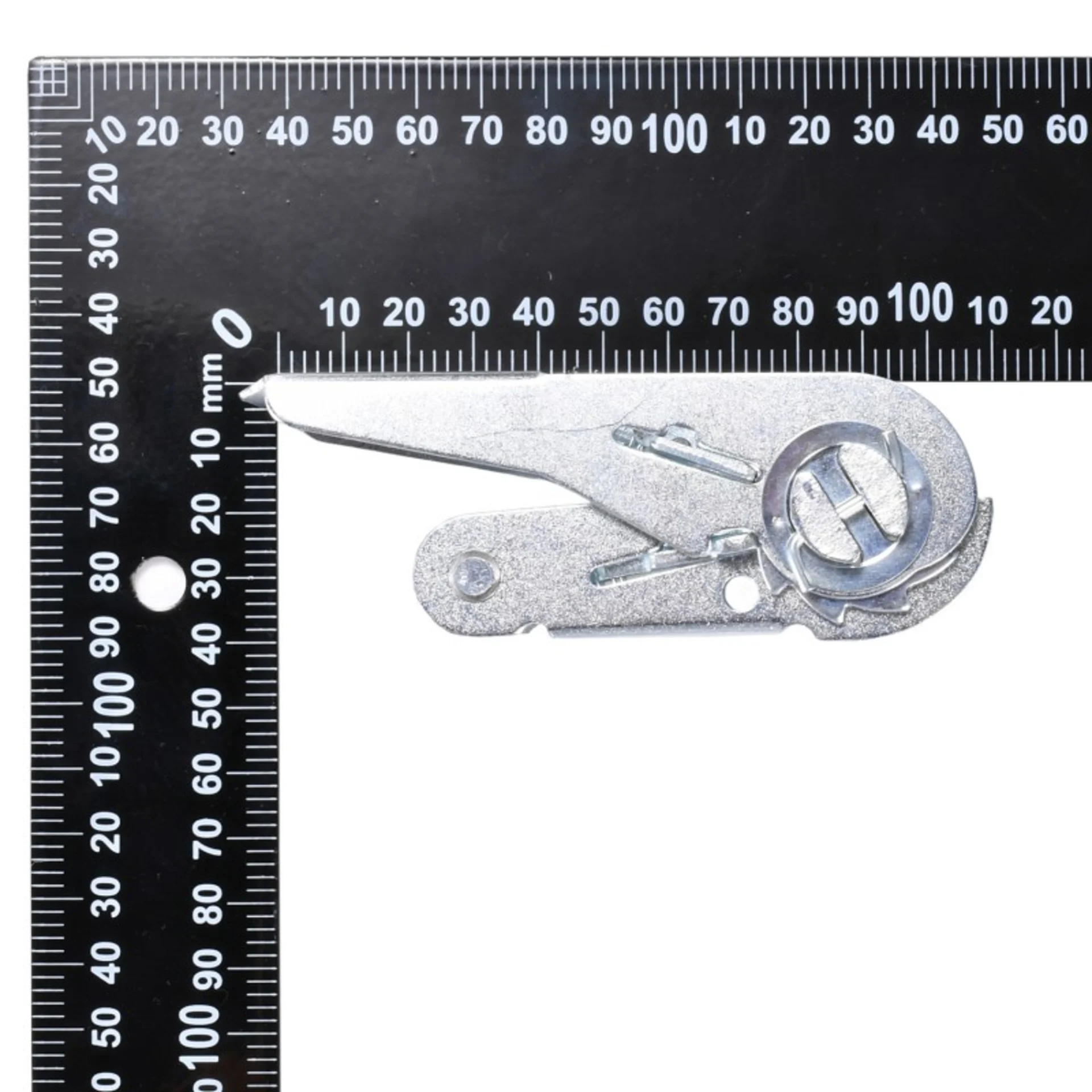 Trinquete de Pulgar de 25mm con Acabado Mate de Zinc Blanco - 800kg