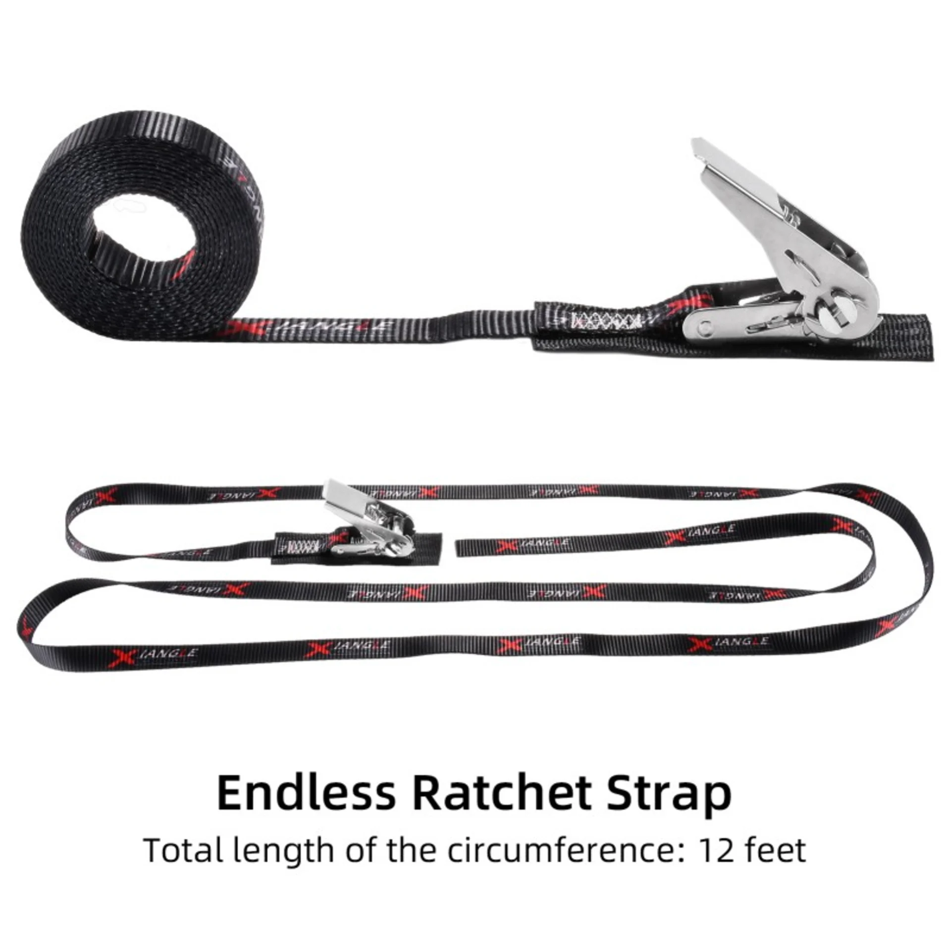 1" Stainless Steel Ratchet Endless Strap with Pad - 1760 lbs. BS