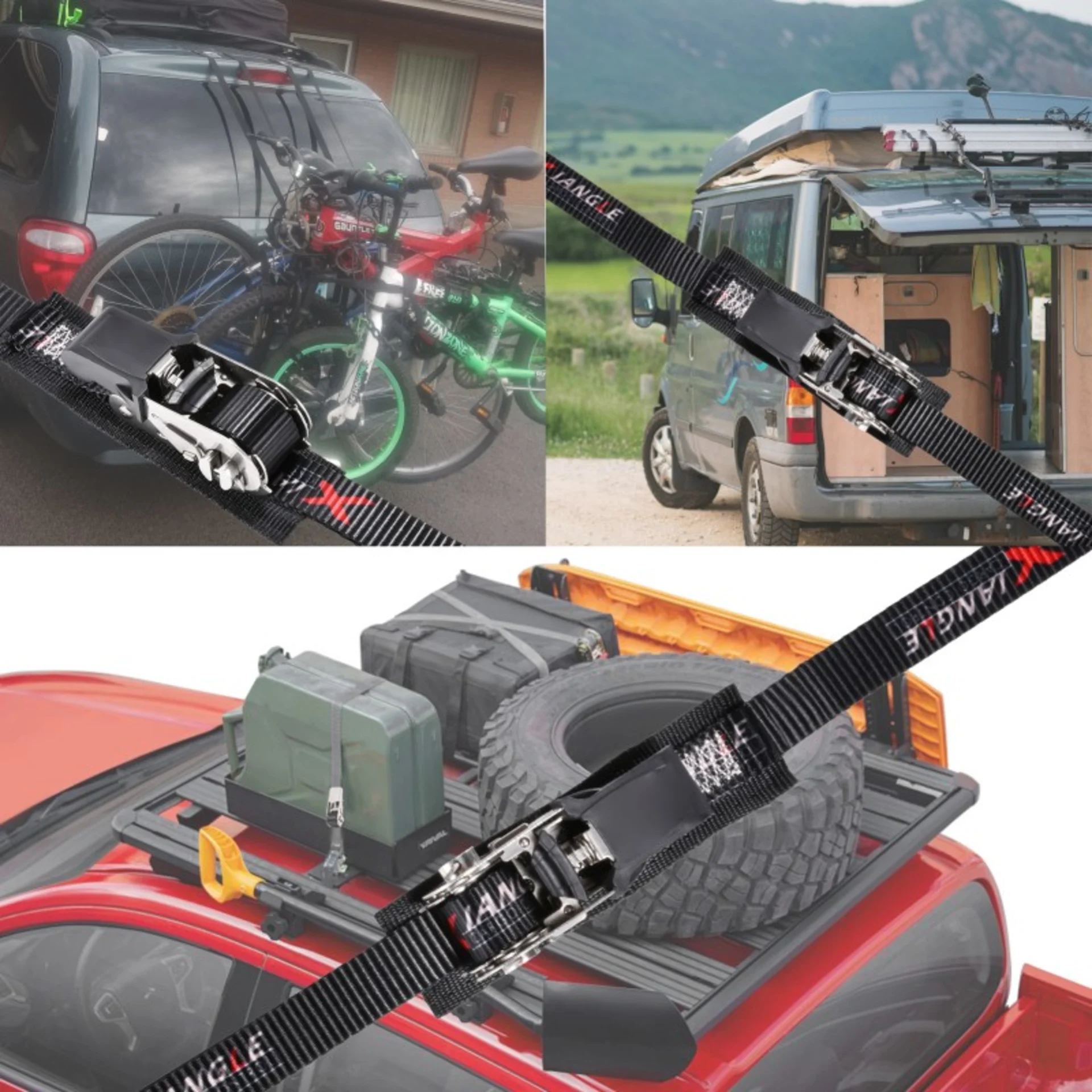 25mm Stainless Rubber Coated Ratchet Endless Strap with Pad - 800kg BS