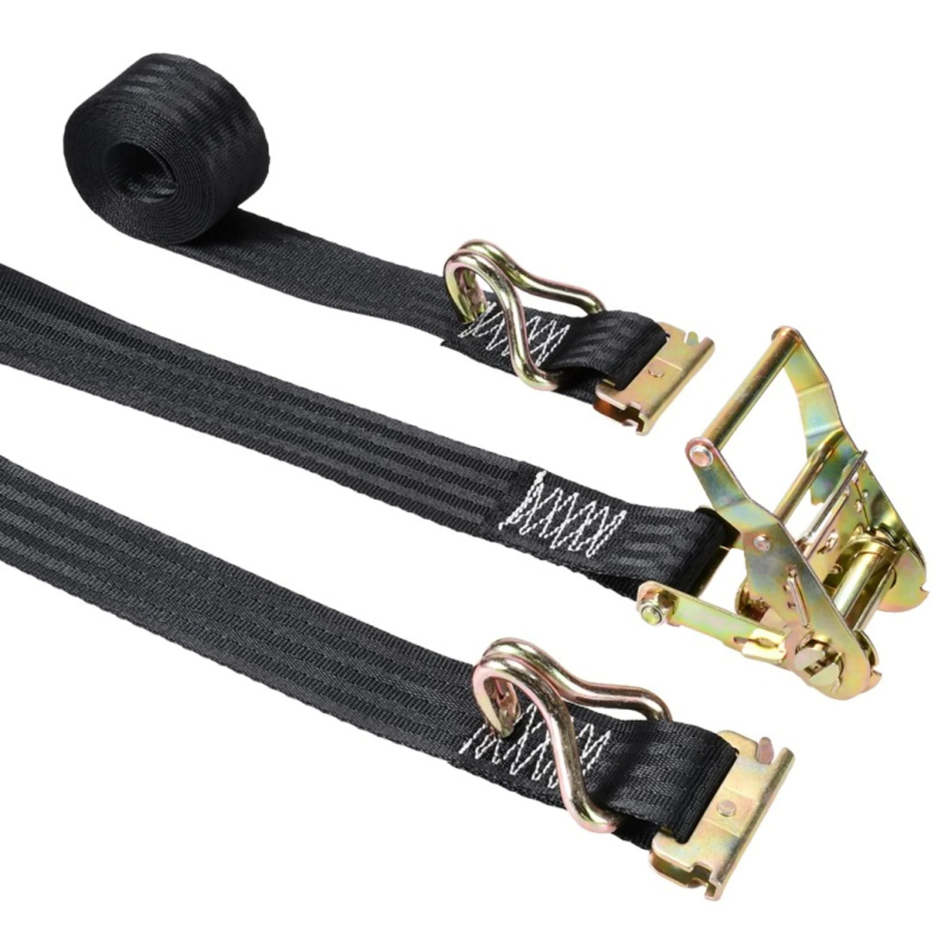 Cinta de Trinquete de 50mm para Riel E-Track con Ganchos de Alambre y Anclaje E - 2000kg