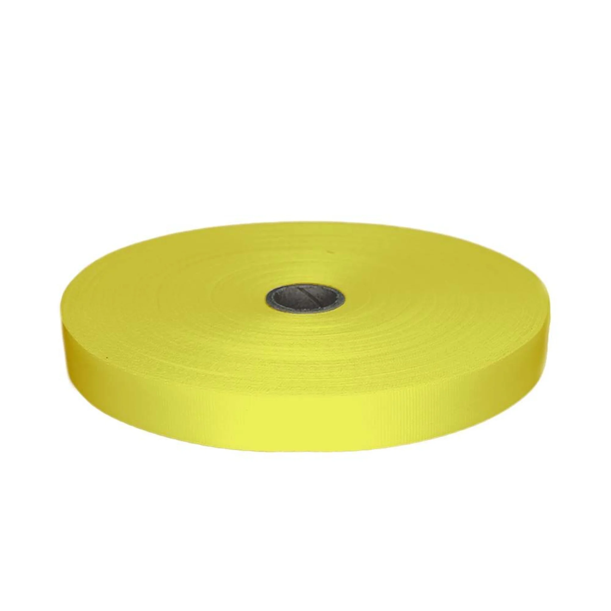 25mm UV Resistant Polyester Webbing Yellow - 800kg BS