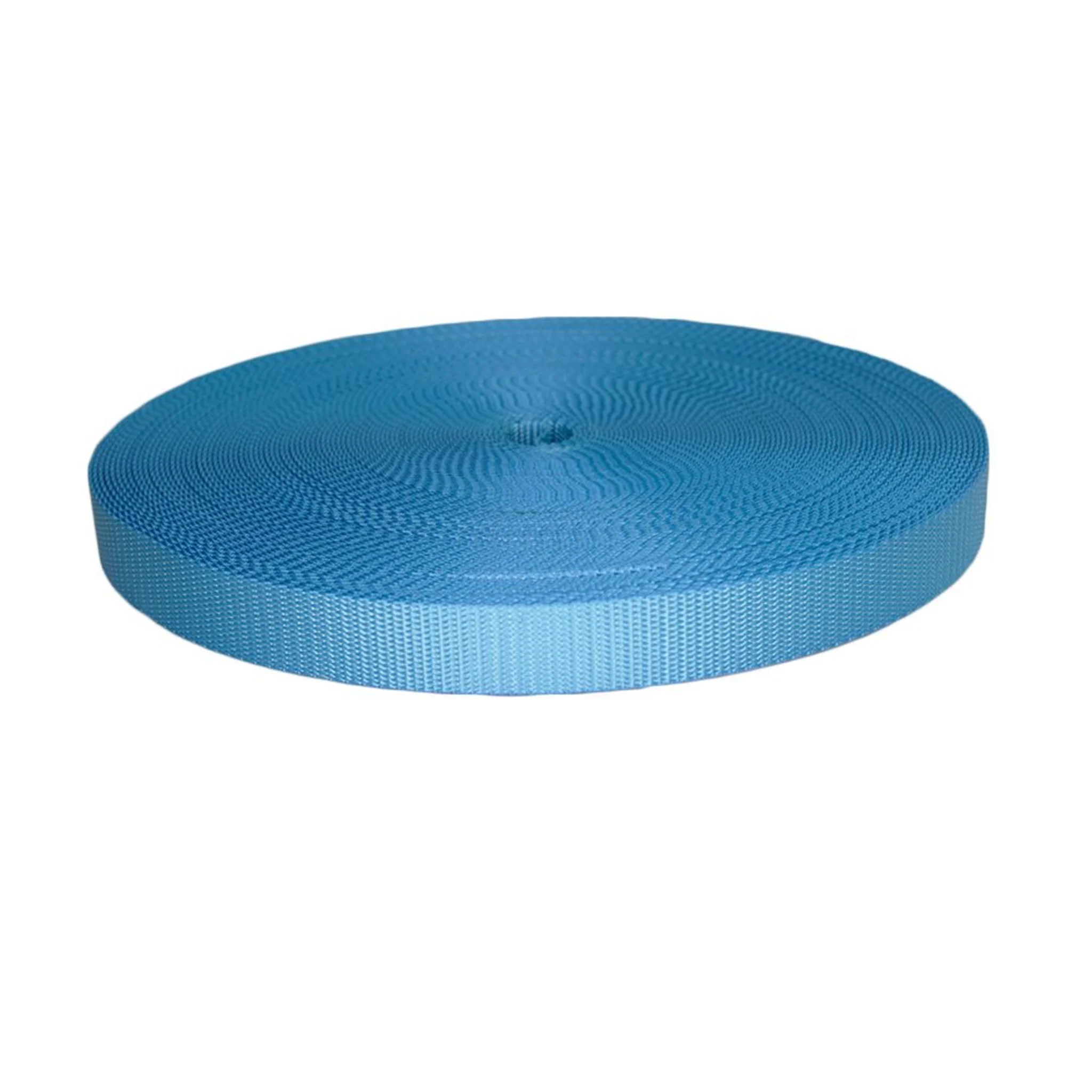 25mm UV Resistant Polyester Webbing Blue - 1200kg BS