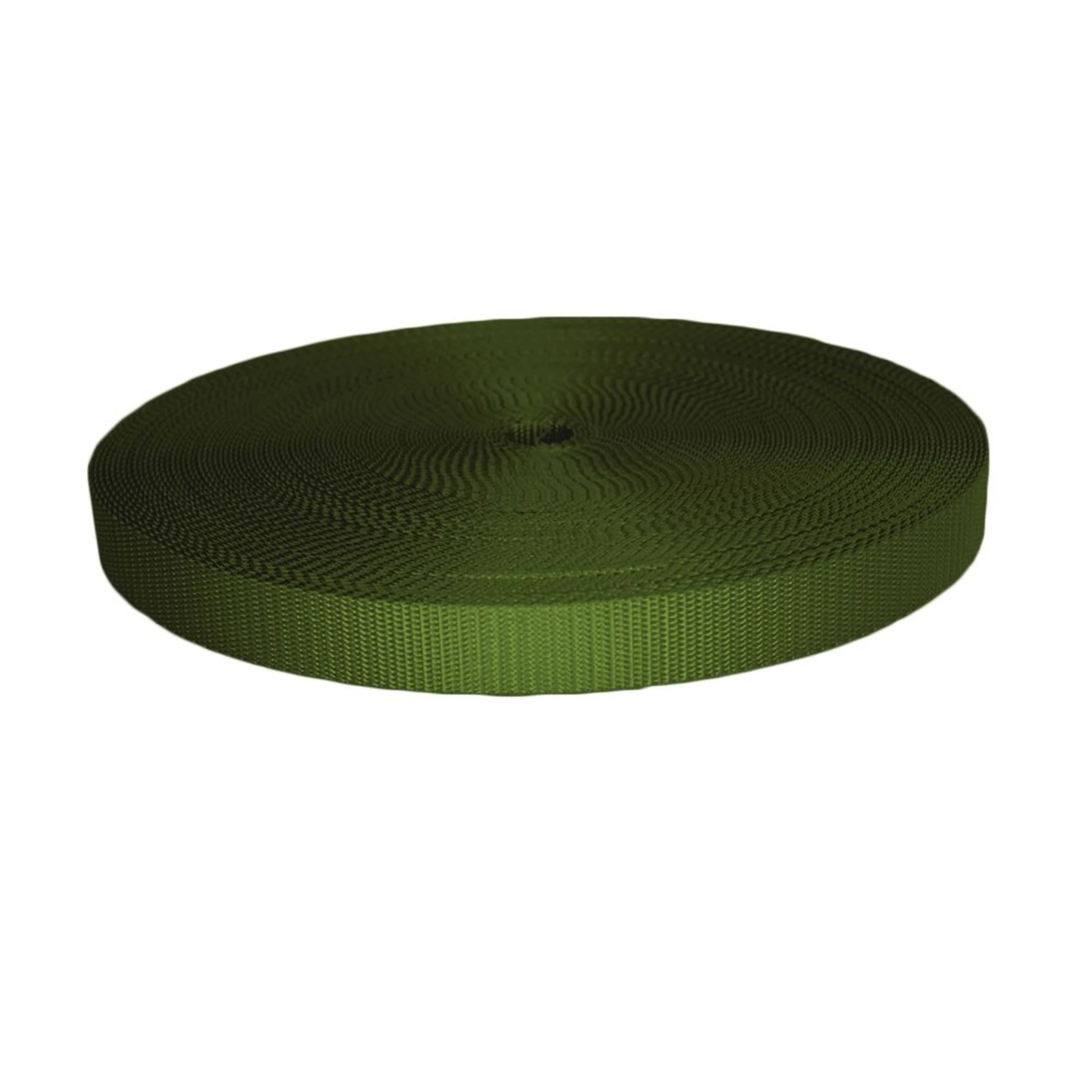 25mm Heavy Duty UV Resistant Polyester Webbing Army Green - 1600kg BS