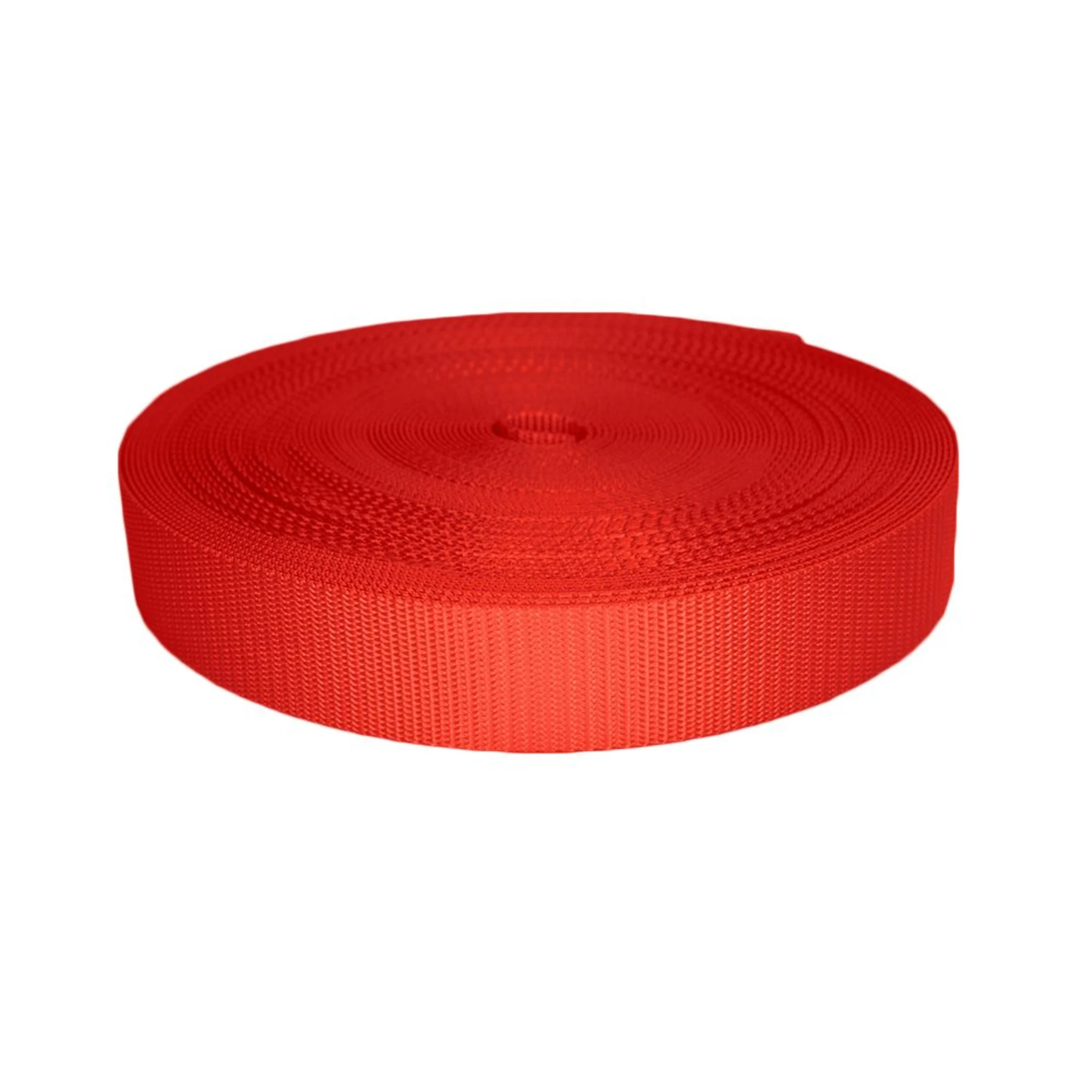 38mm UV Resistant Polyester Webbing Red - 2000kg BS