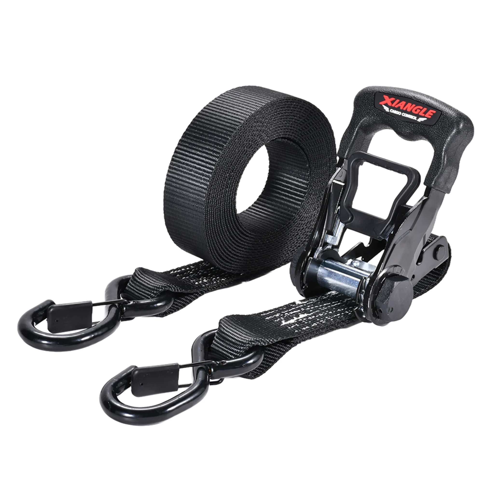 38mm Aluminium Rubber-Grip Ratchet Tie Down Strap - 2000 kg BS