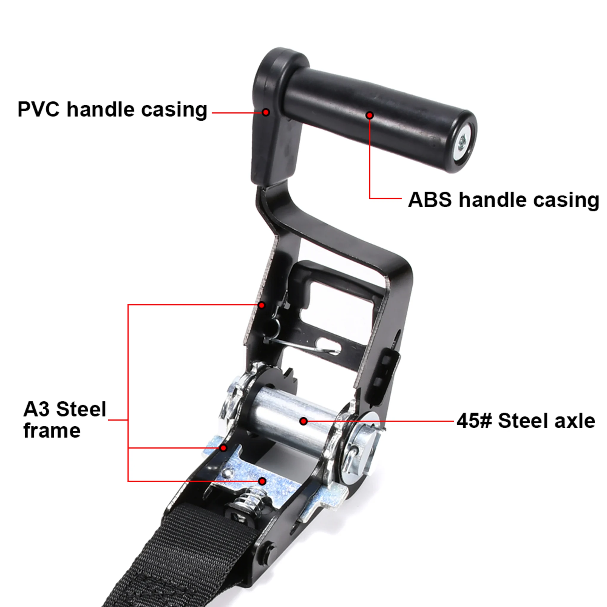 38mm Semi-Open Ratchet Endless Strap - 2000 kg LC