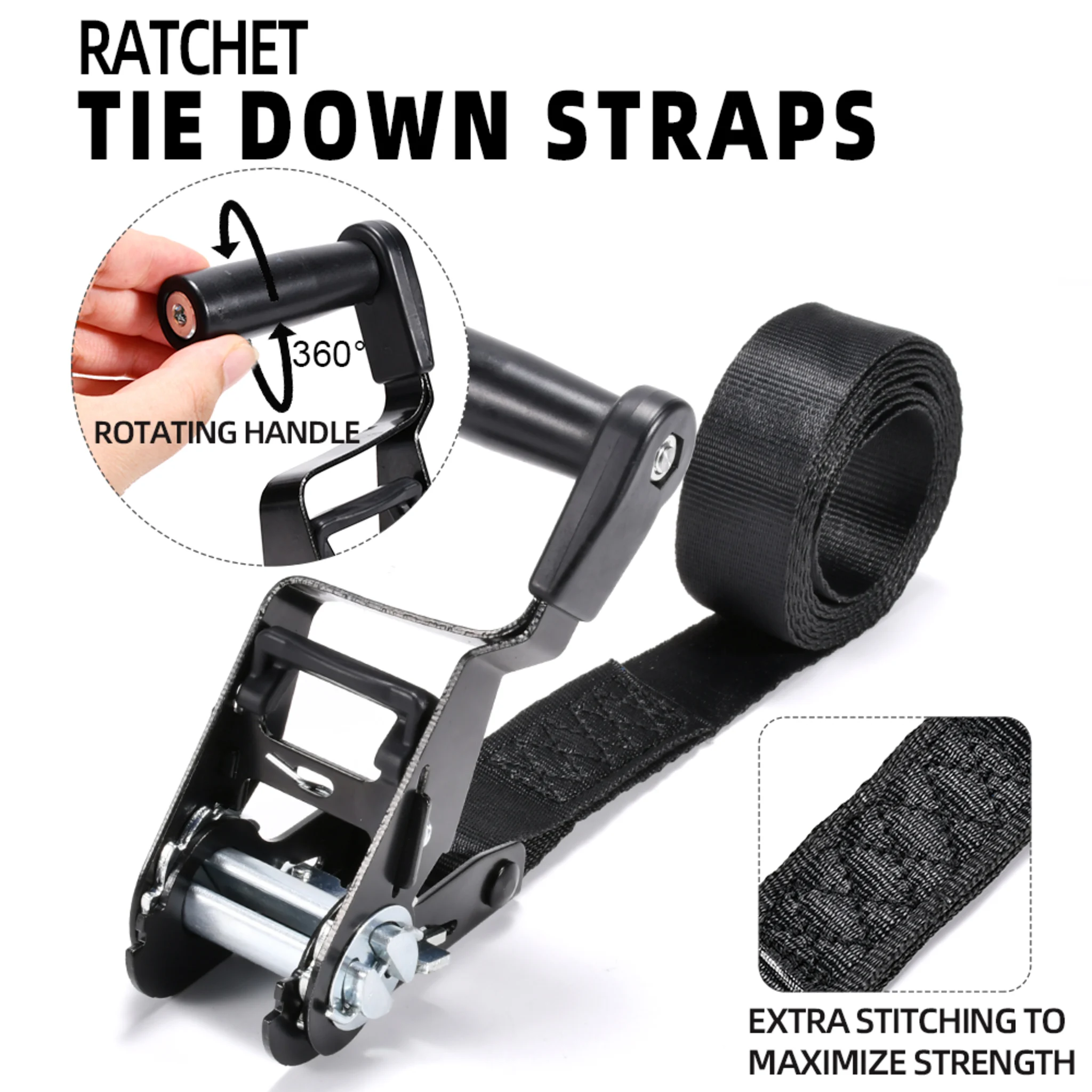 38mm Semi-Open Ratchet Endless Strap - 2000 kg LC