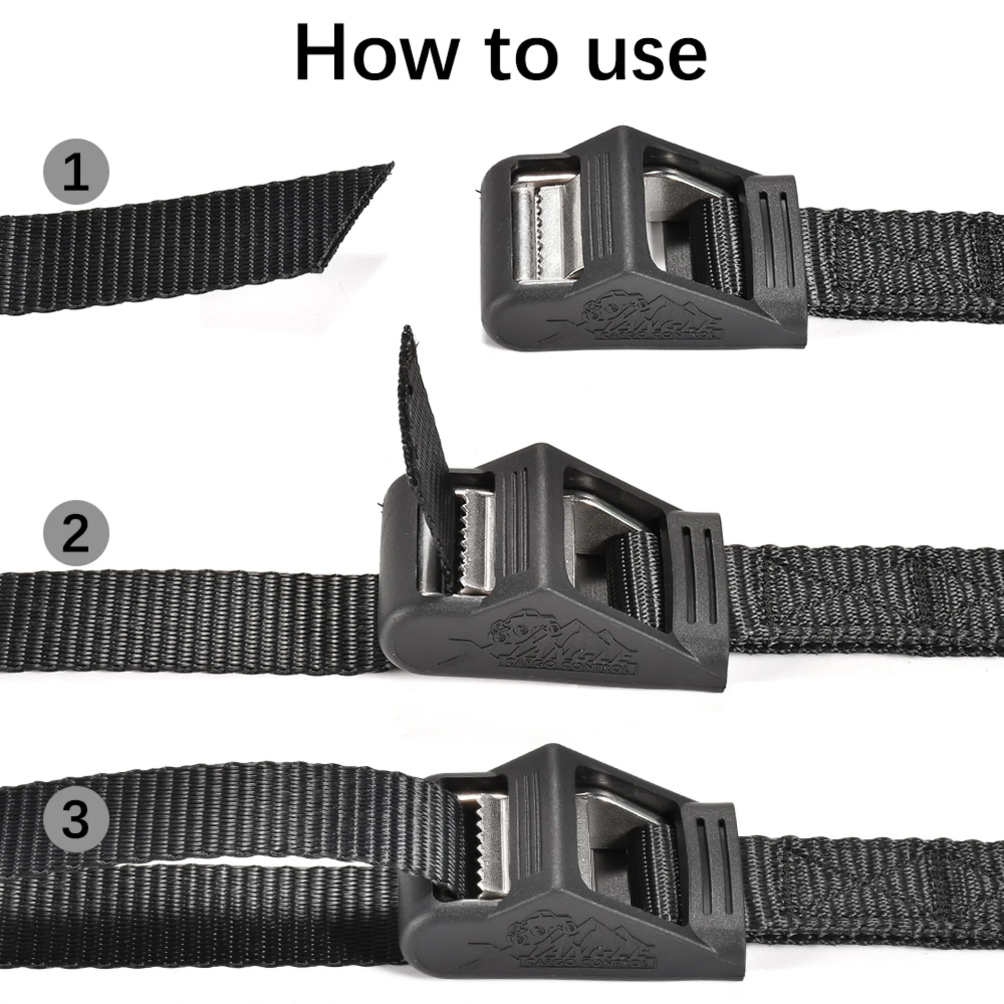 25mm Stainless Cam Strap with PVC Protector - 450kg LC