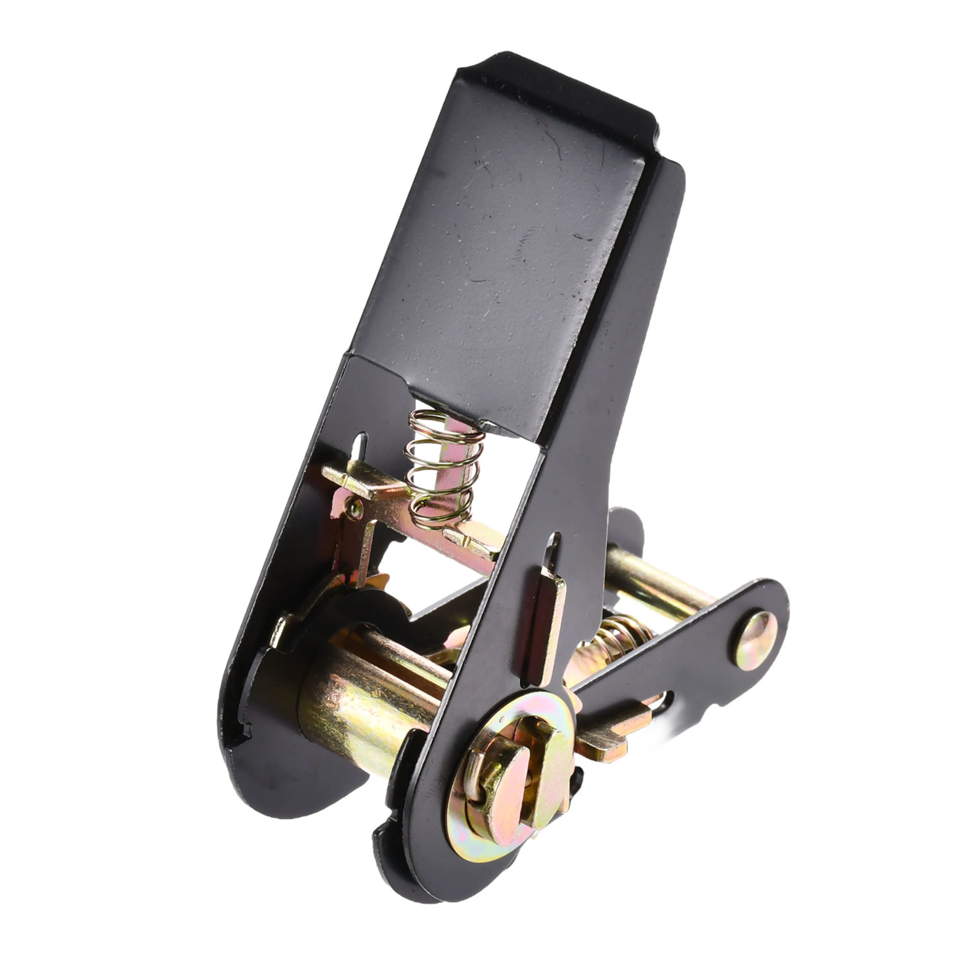 1" Thumb Handle Black Painted Ratchet Buckle - 1760lbs Breaking Strength