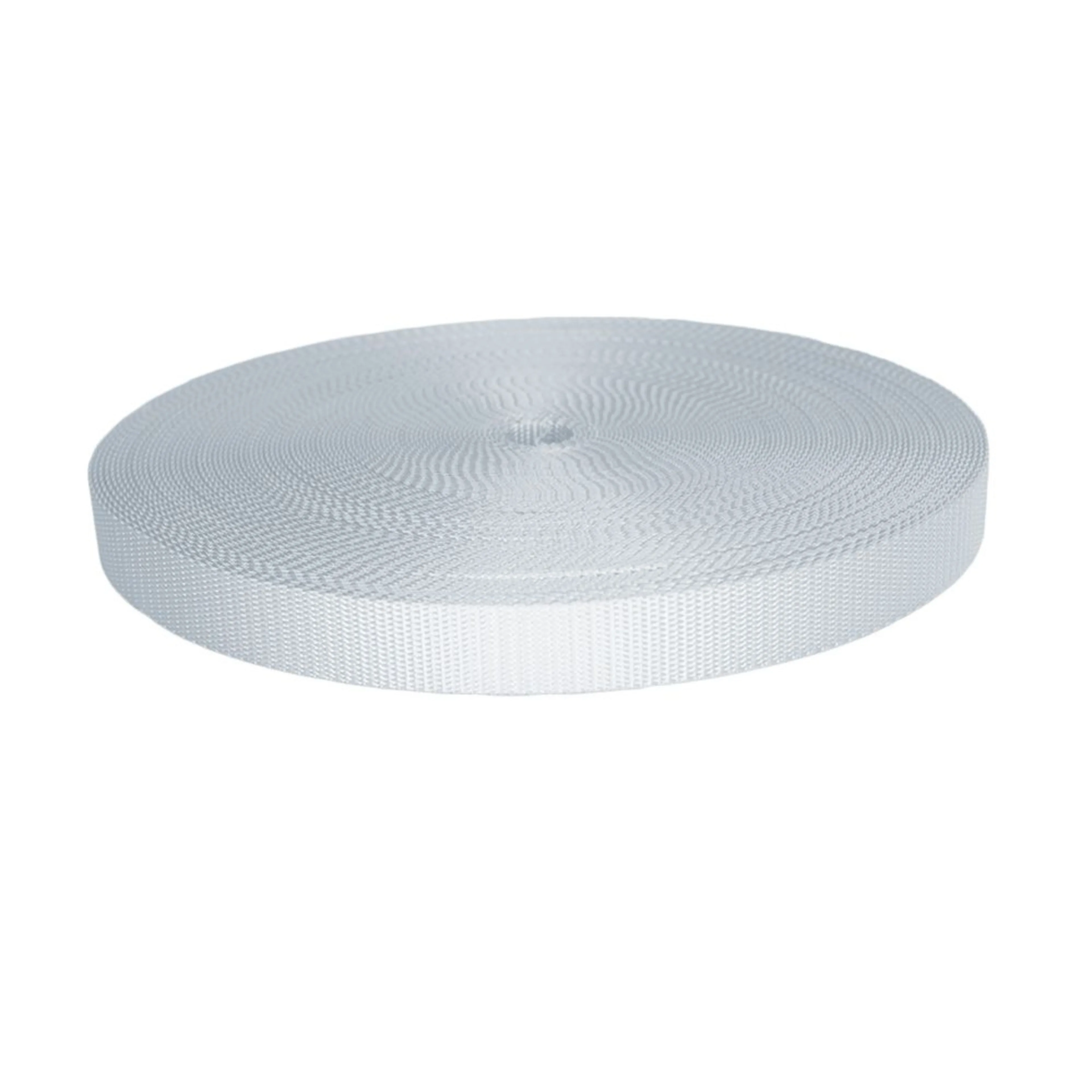 25mm Hochleistungs-Polyester-Gurtband Weiß, UV-beständig - 1600 kg Bruchlast