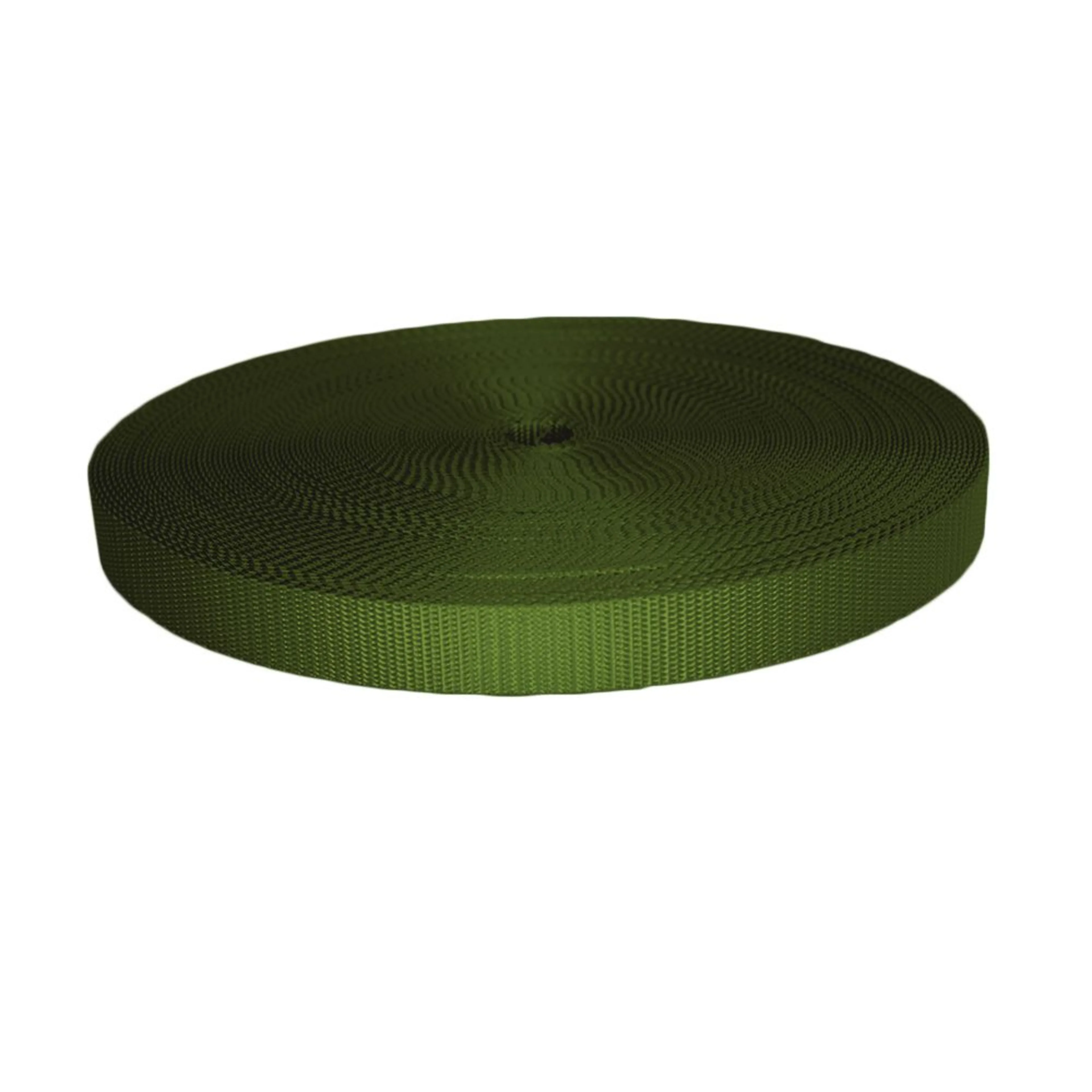 25mm Hochleistungs-Polyester-Gurtband Olivgrün, UV-beständig - 1600 kg Bruchlast
