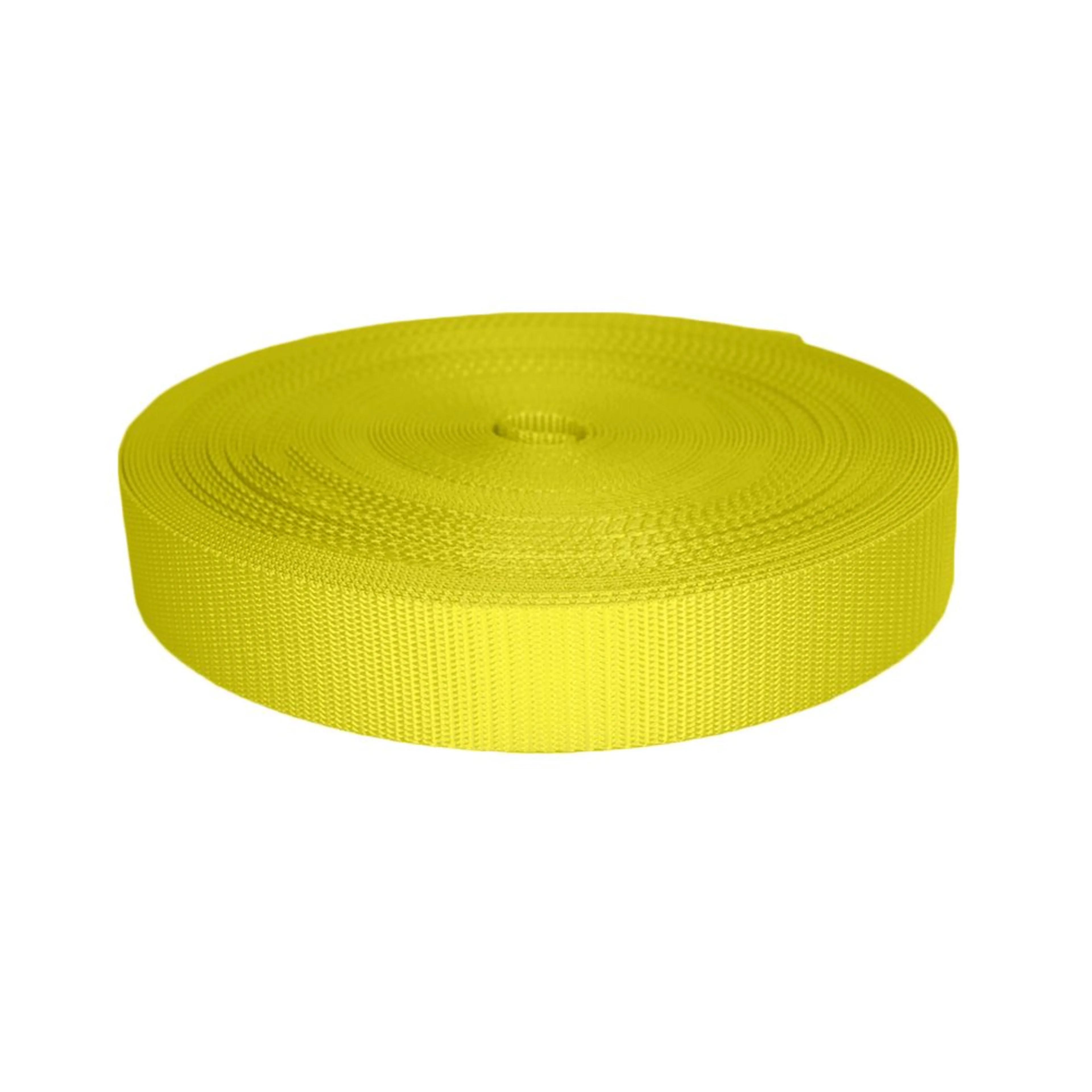 38mm Hochleistungs-Polyester-Gurtband Gelb, UV-beständig - 3000 kg Bruchlast