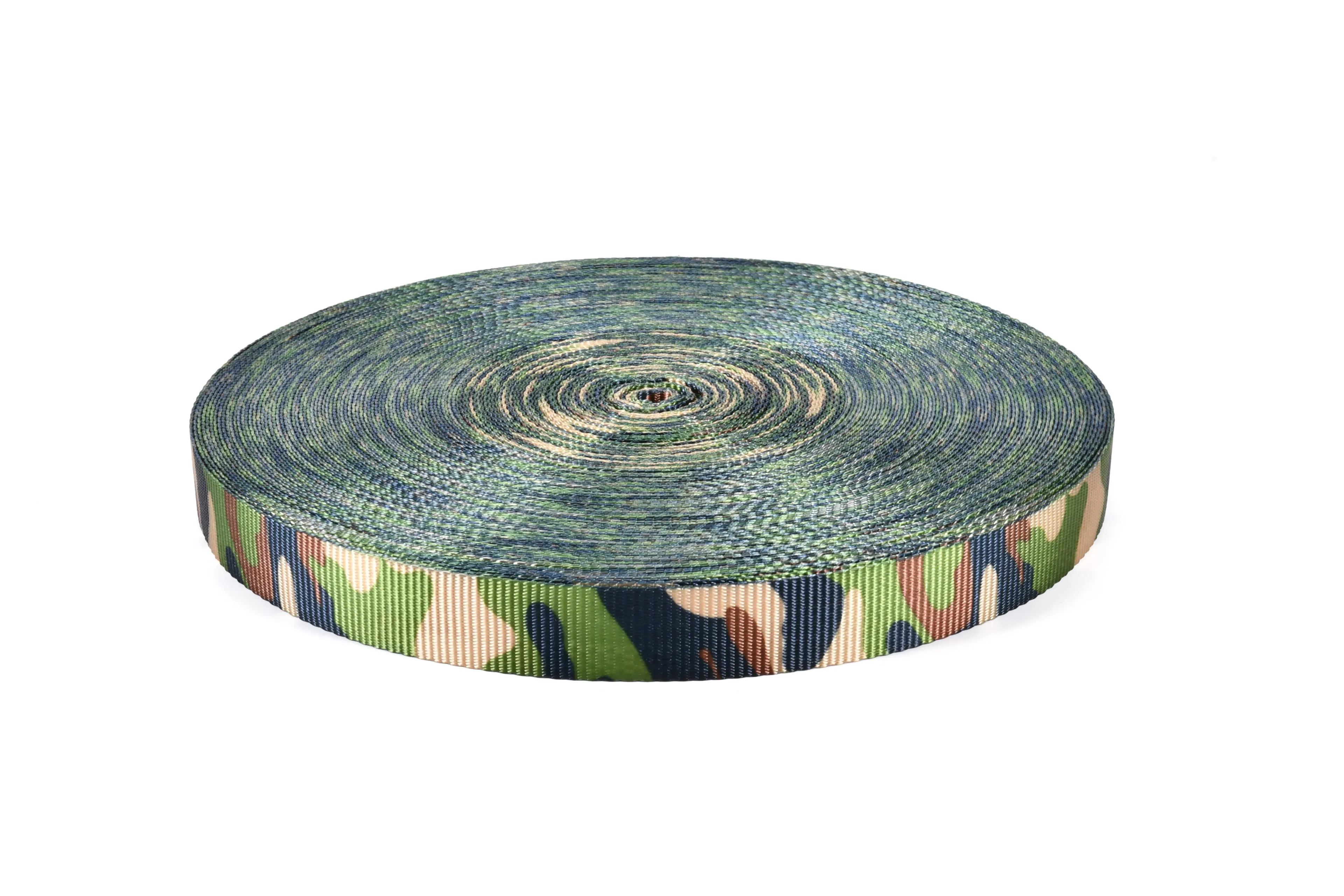 25mm UV-beständiges Polyester Gurtband Tarnmuster - 800 kg Bruchlast