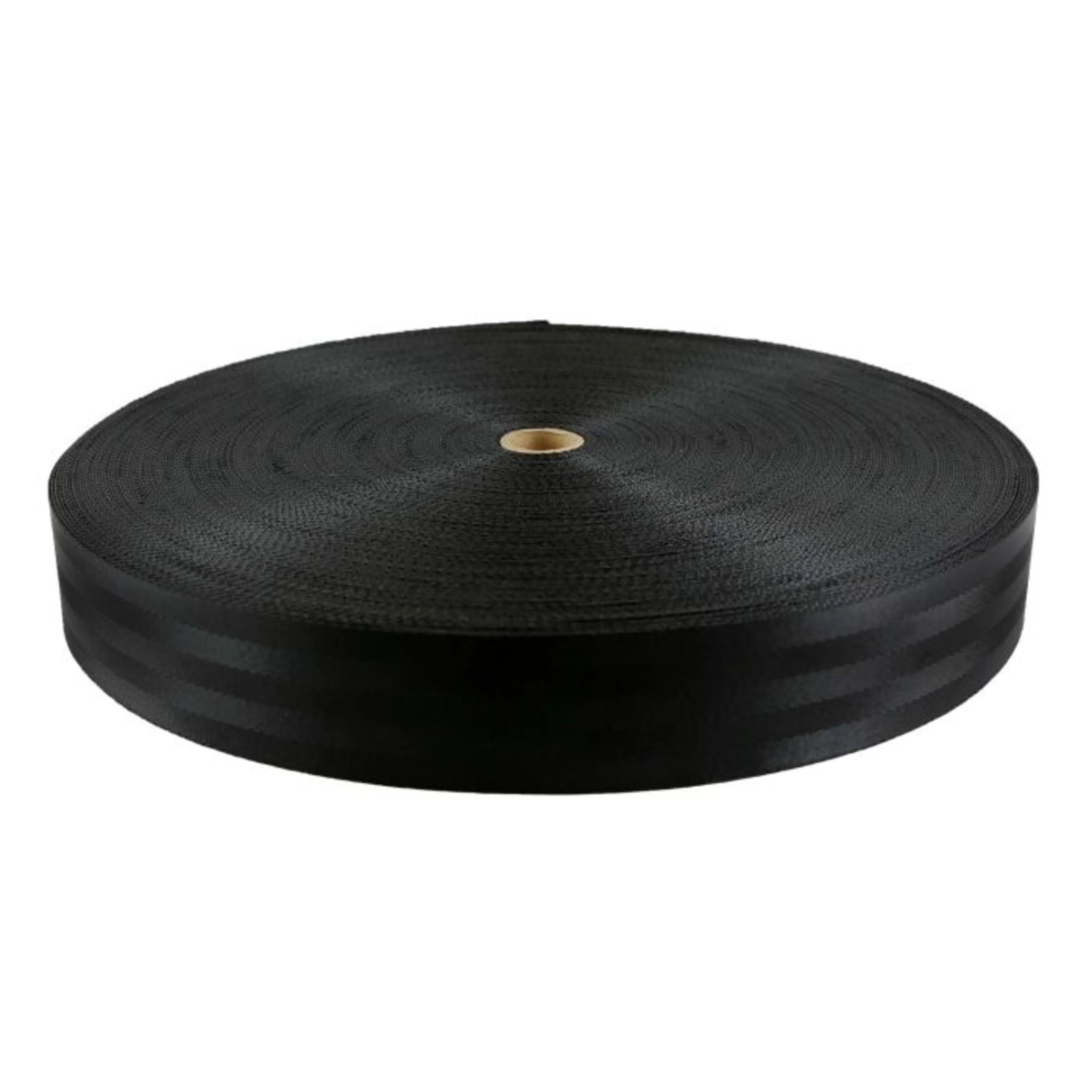 50mm UV-beständiges Sicherheitsgurt-Polyester-Gurtband Schwarz - 2000 kg Bruchlast