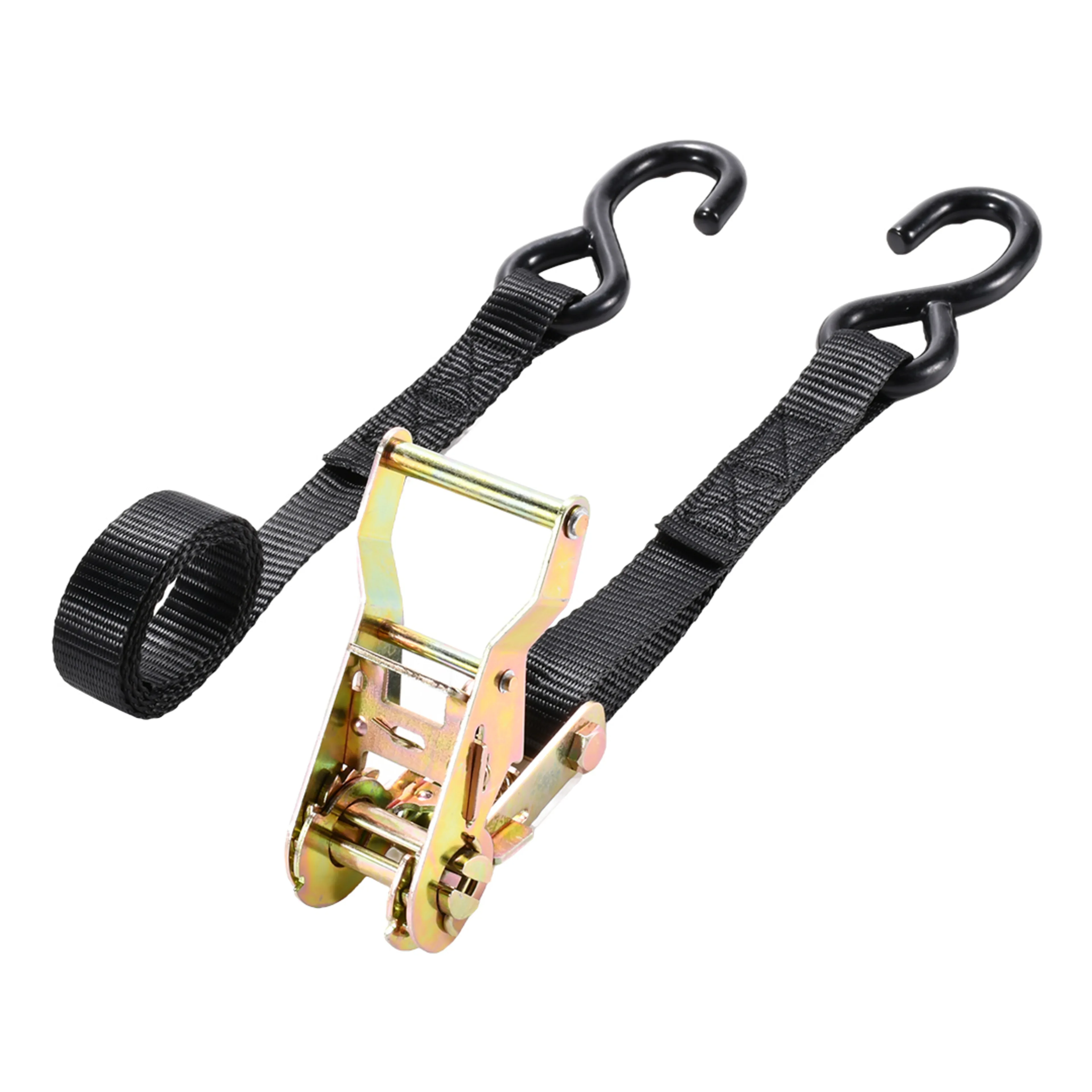 Correa de trinquete de alta resistencia de 27mm con ganchos en S - 1500 kg Resistencia