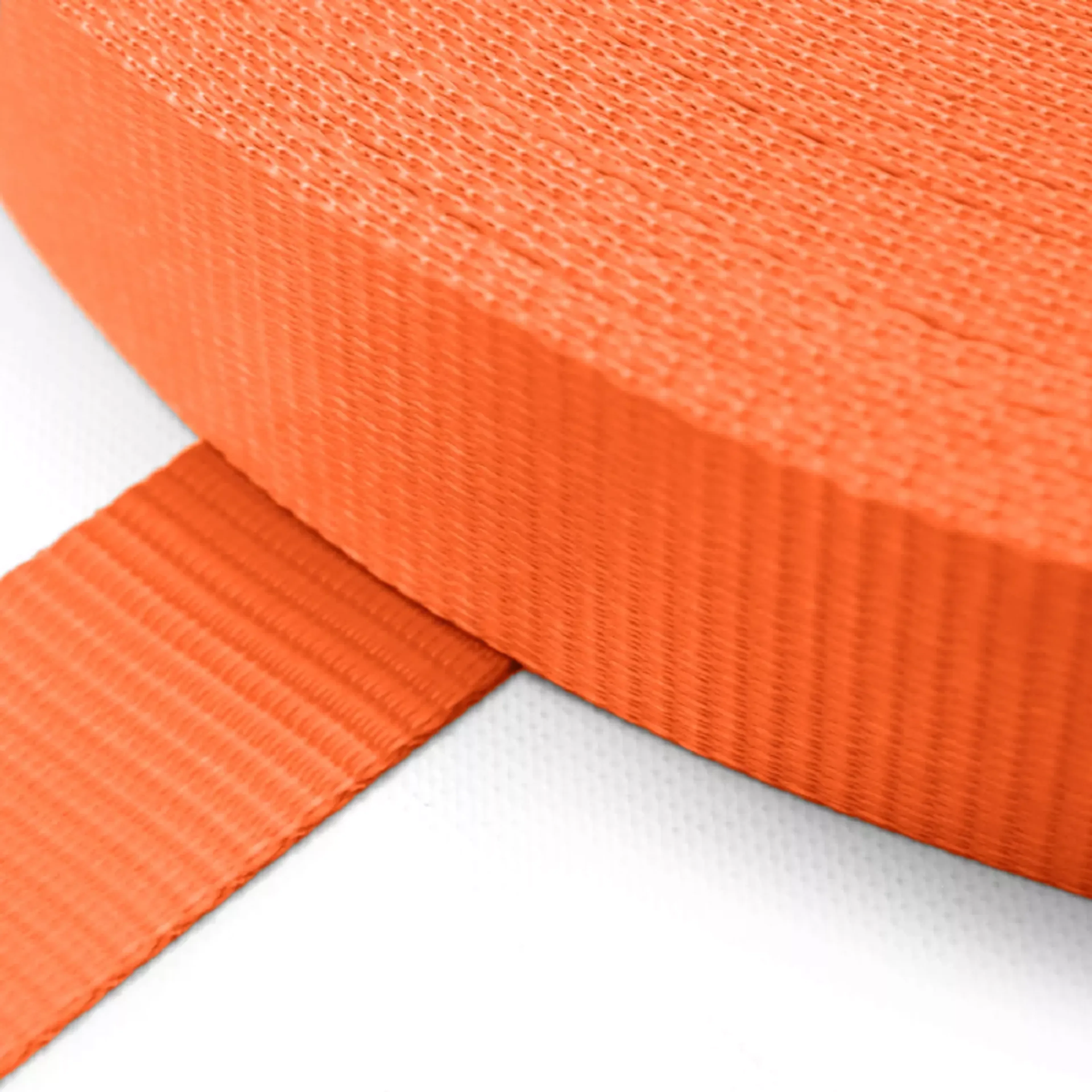 50mm UV-beständiges Polyester Gurtband Orange - 2000 kg Bruchlast