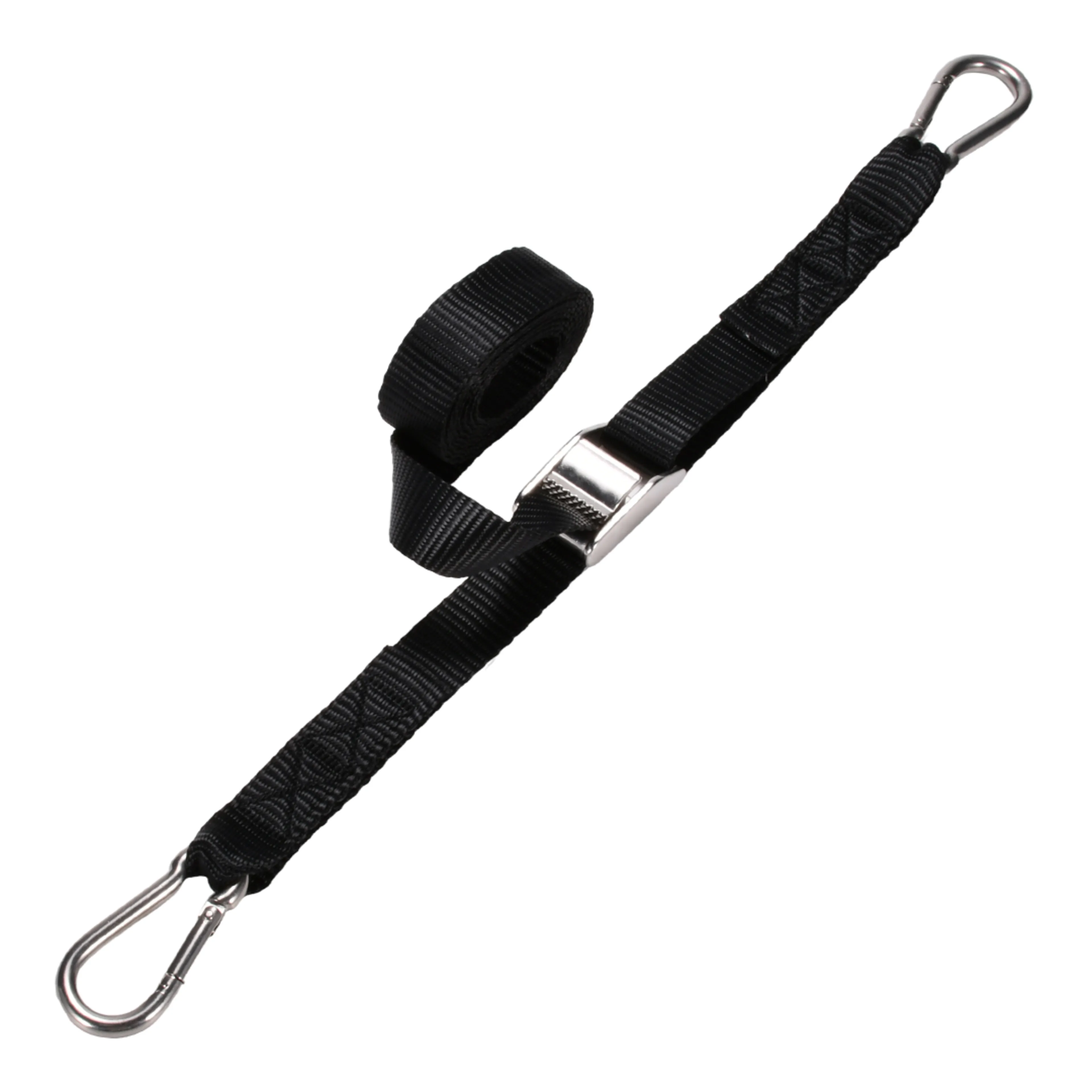 25mm Edelstahl 304 Klemmschlossgurt mit M7-Karabiner - 450kg