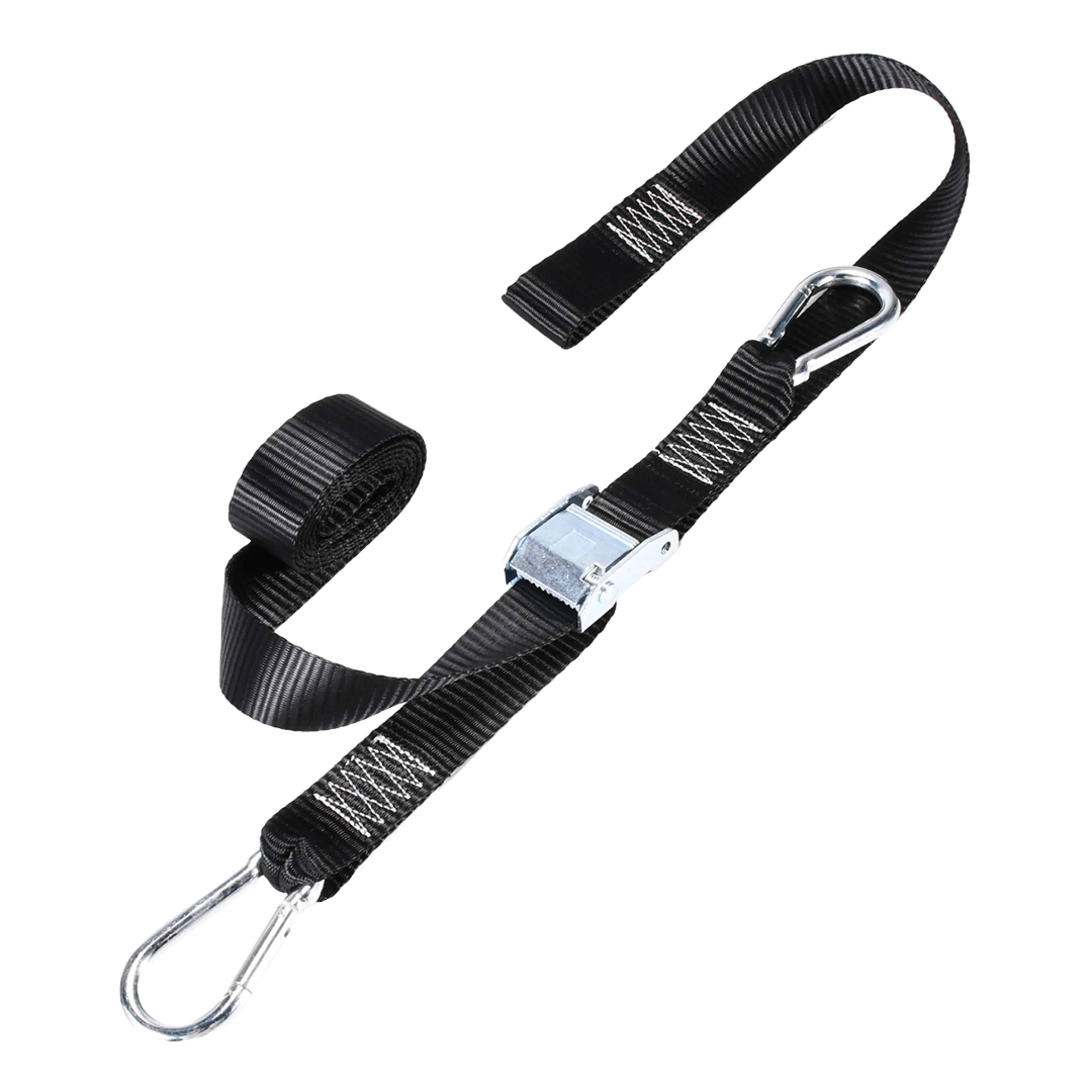 38mm Cam Buckle Motorcycle Tie Downs with Carabiner Hook