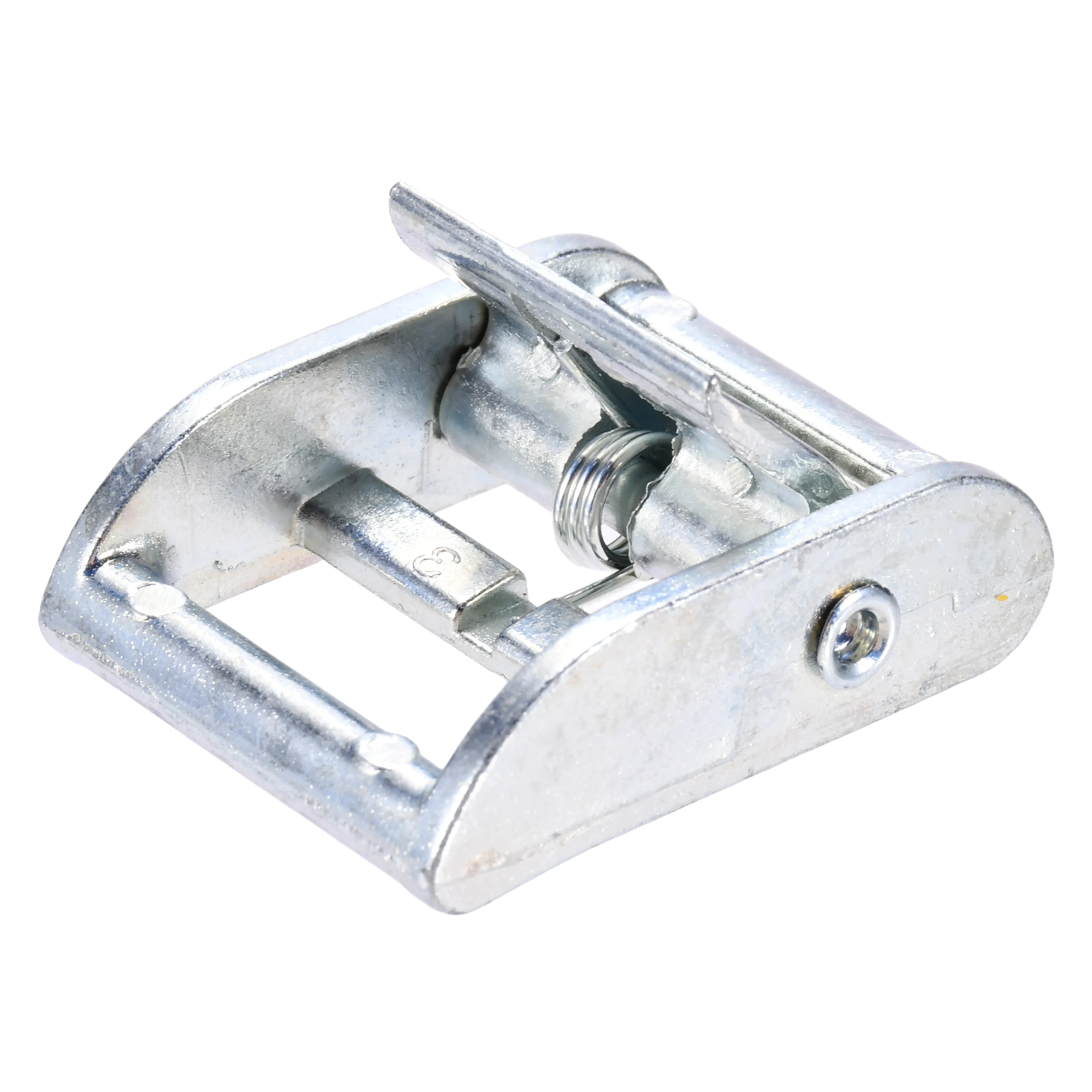 Hebilla de leva 25mm zinc, Rotura 350kg, Zincado Blanco