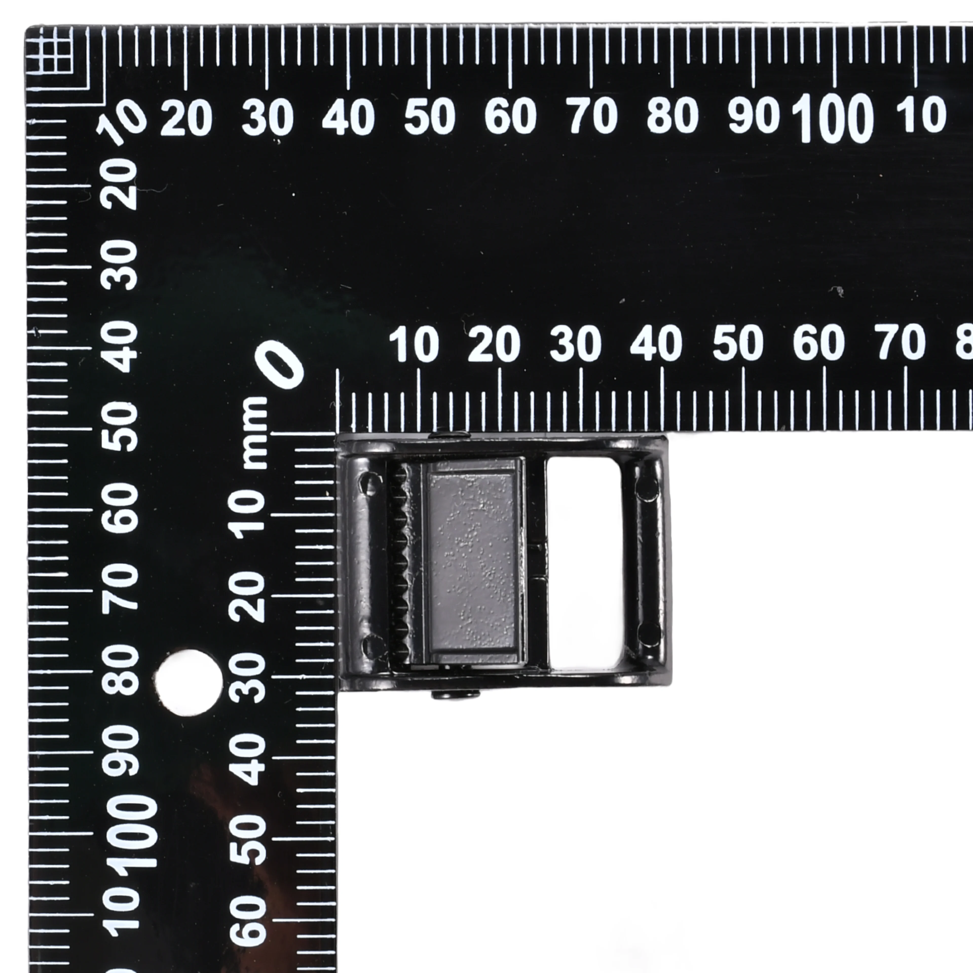 Hebilla de leva 25mm de zinc fundido a presión, negra - Resistencia a la rotura 350kg